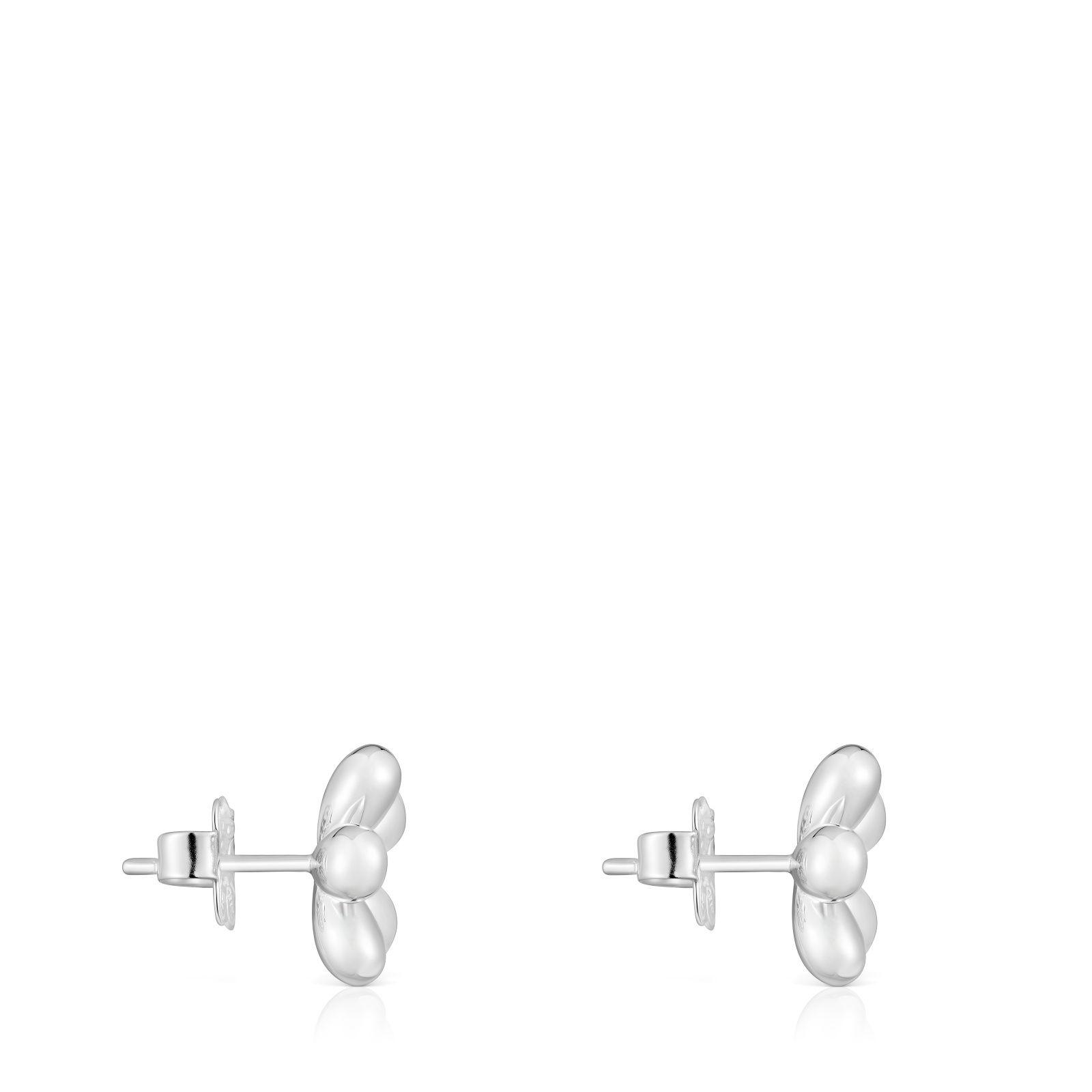 Aros flor de plata Daisy-1