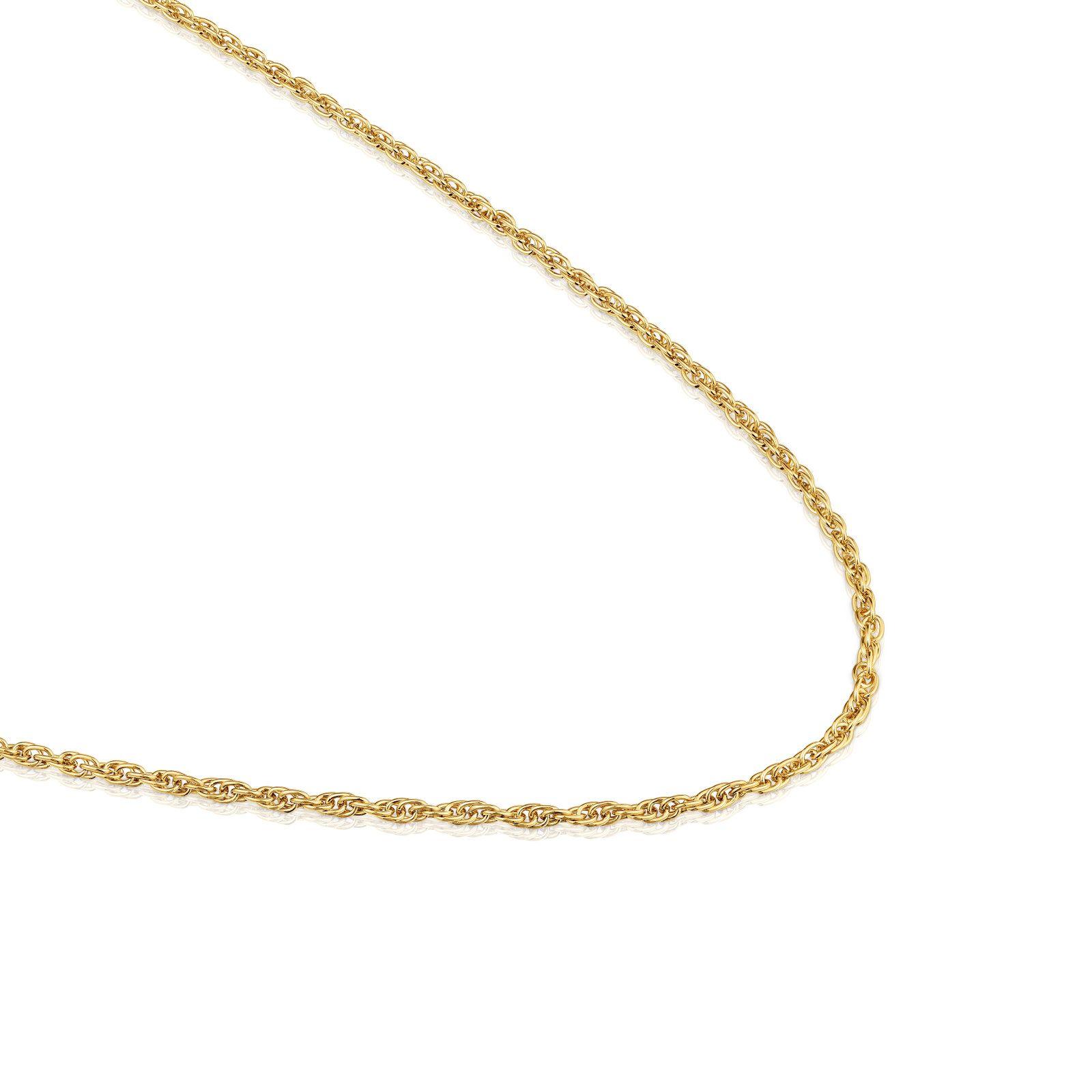 Gargantilla con baño de oro de 18 kt sobre plata 50 cm-2
