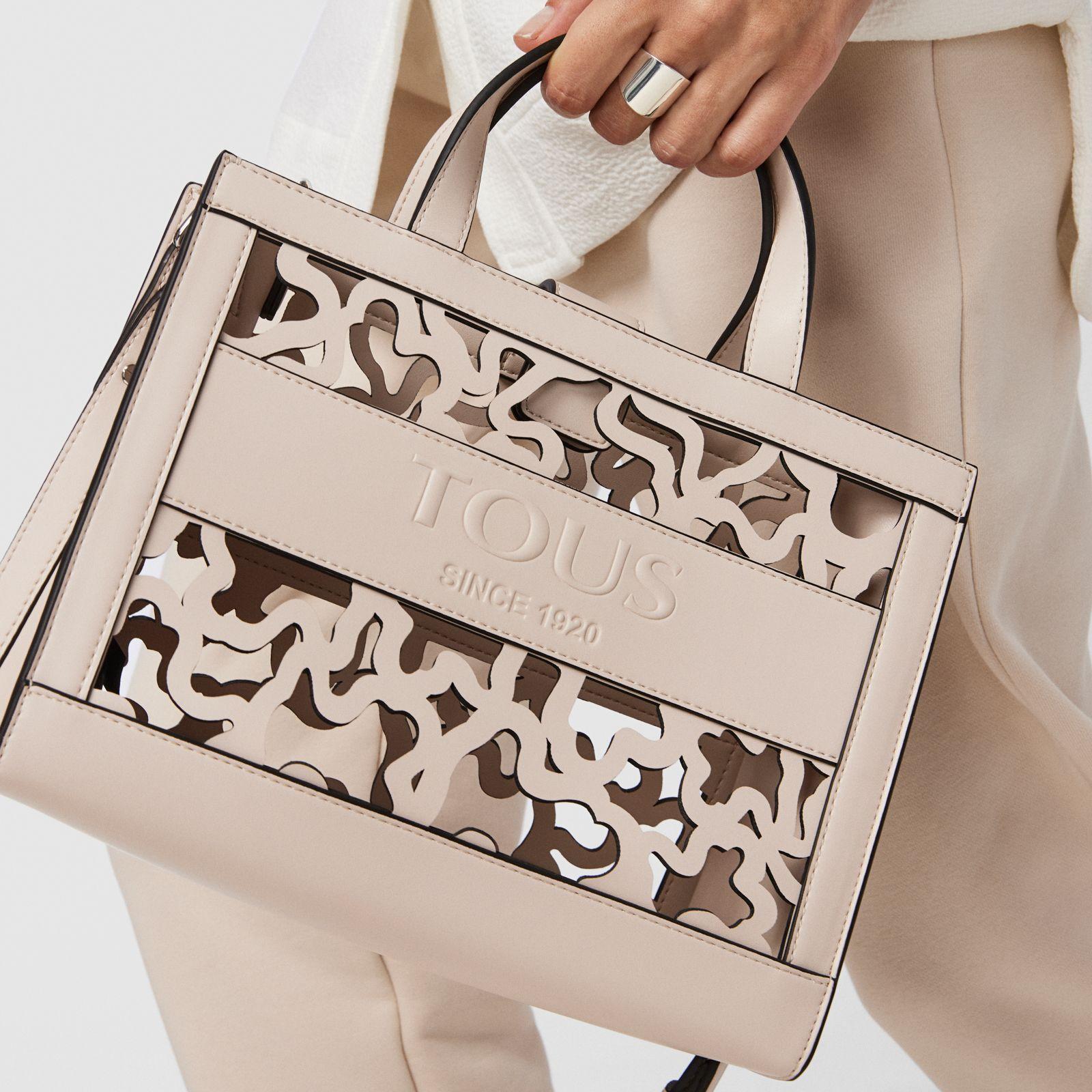 Shopping mediano Amaya Kaos Shock beige-3