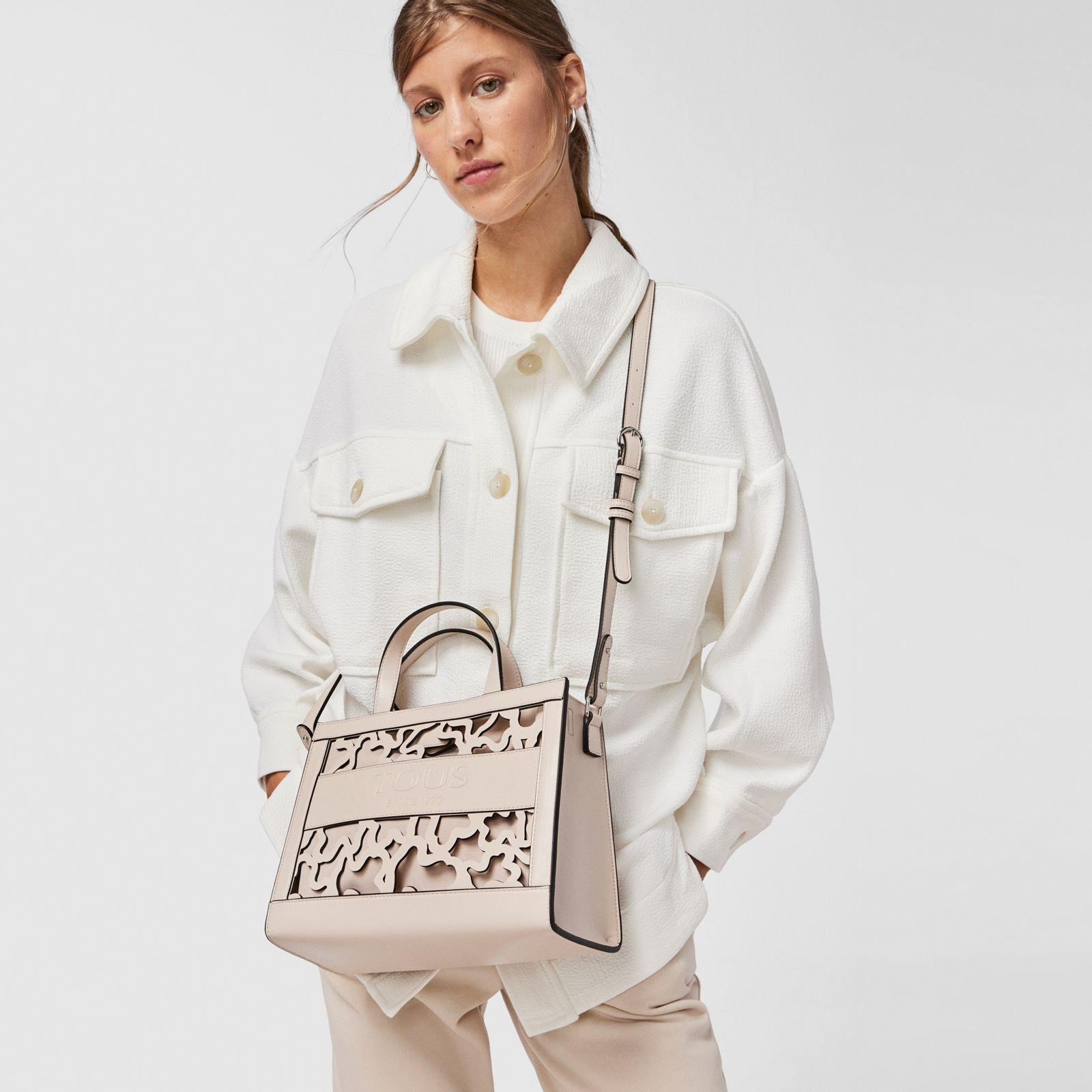 Shopping mediano Amaya Kaos Shock beige-4