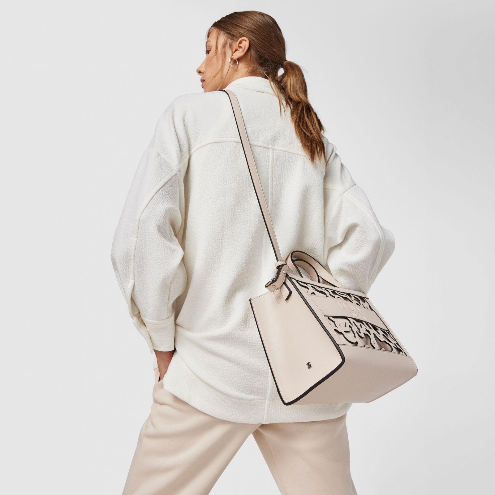 Shopping mediano Amaya Kaos Shock beige-7