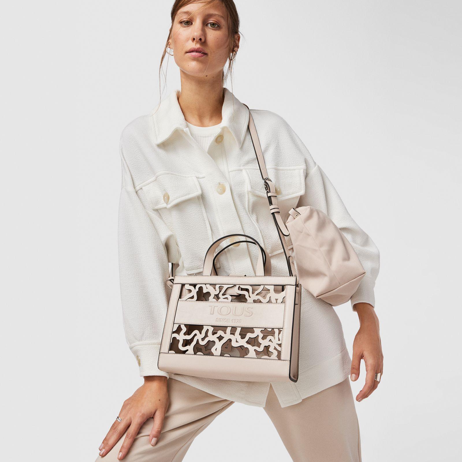 Shopping mediano Amaya Kaos Shock beige-8