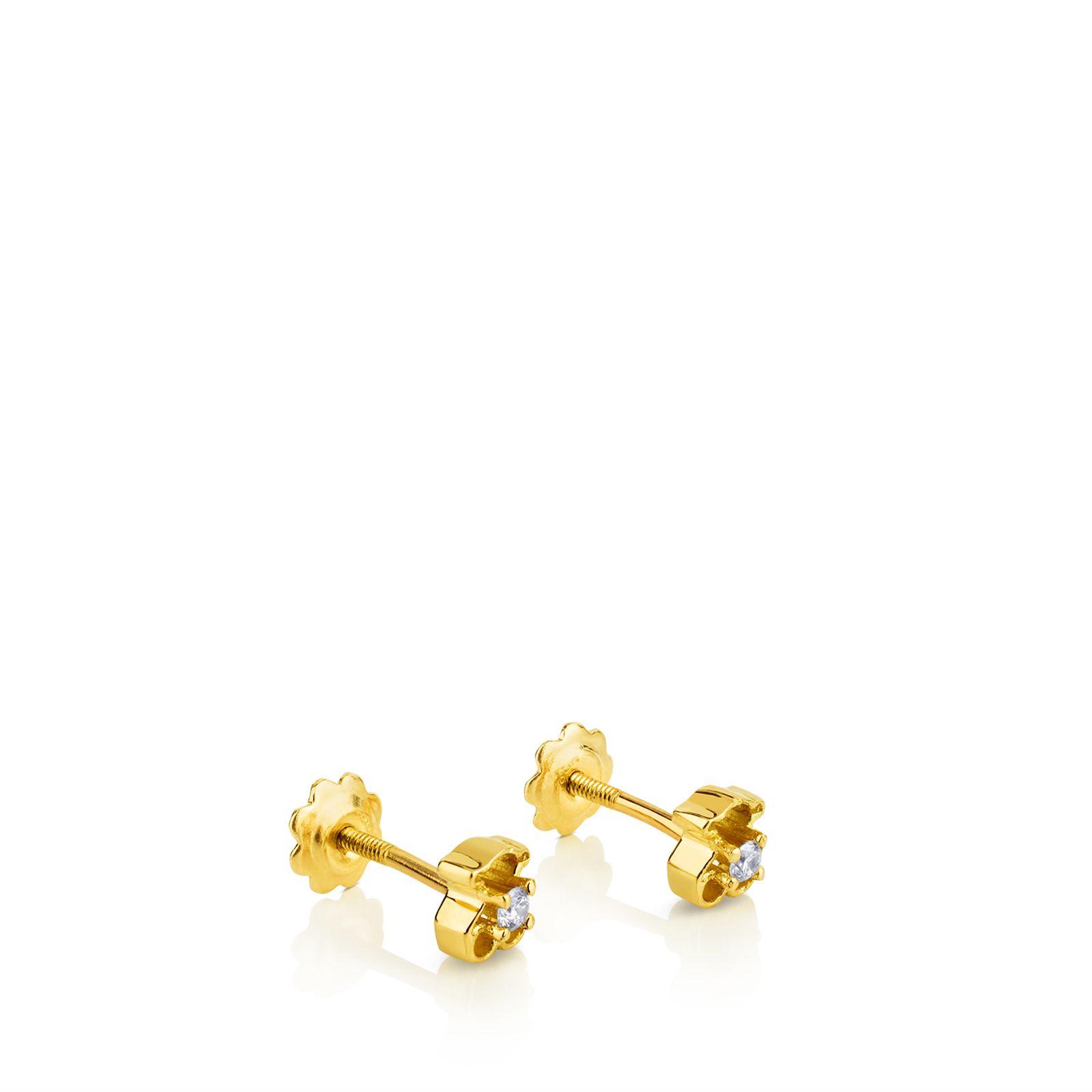 Aros en oro amarillo y diamante TOUS Bear-3
