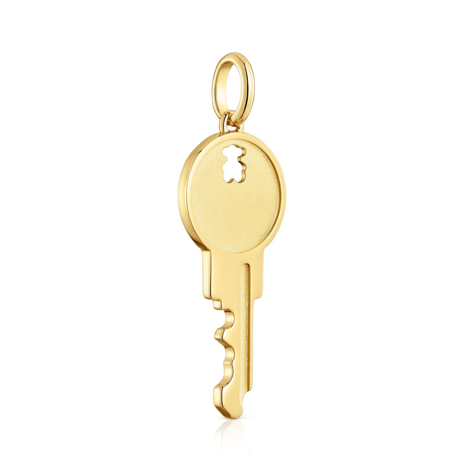 Colgante llave con baño de oro de 18 kt sobre plata Medallions-2