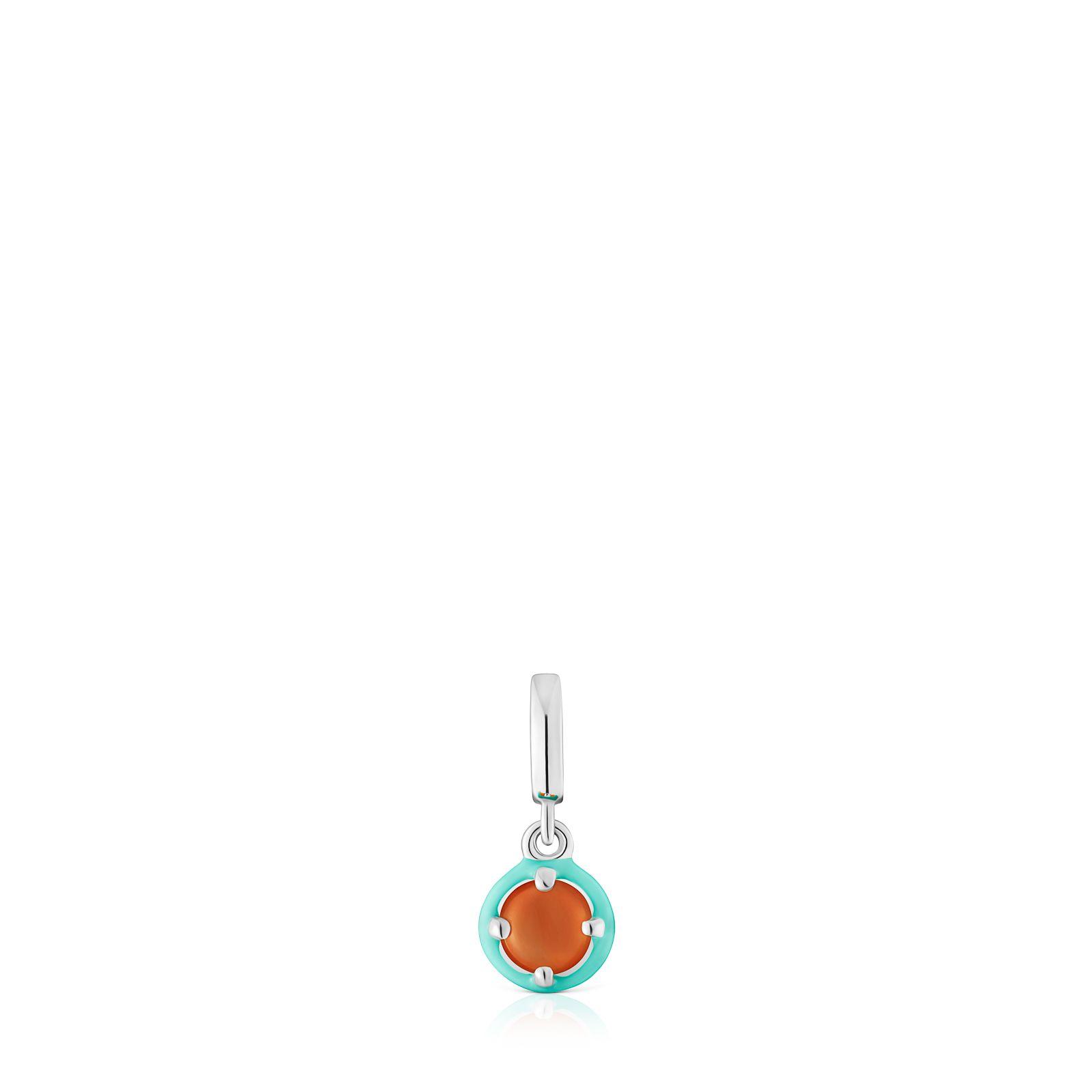 Colgante plata cornalina y esmalte azul Vibrant Colors Tous-0