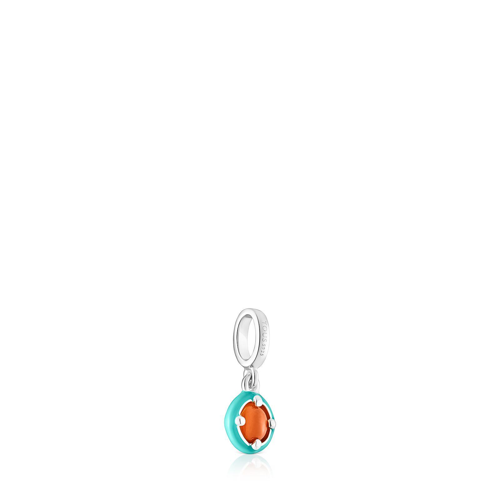 Colgante plata cornalina y esmalte azul Vibrant Colors Tous-2