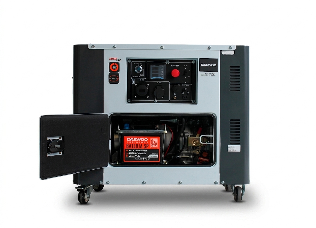 Generador Diesel Silencioso Daewoo 6300w 7 5kVA-1