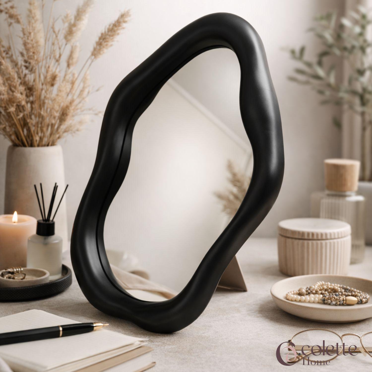 Espejo Decorativo y Funcional Minimalista Nórdico Negro-2