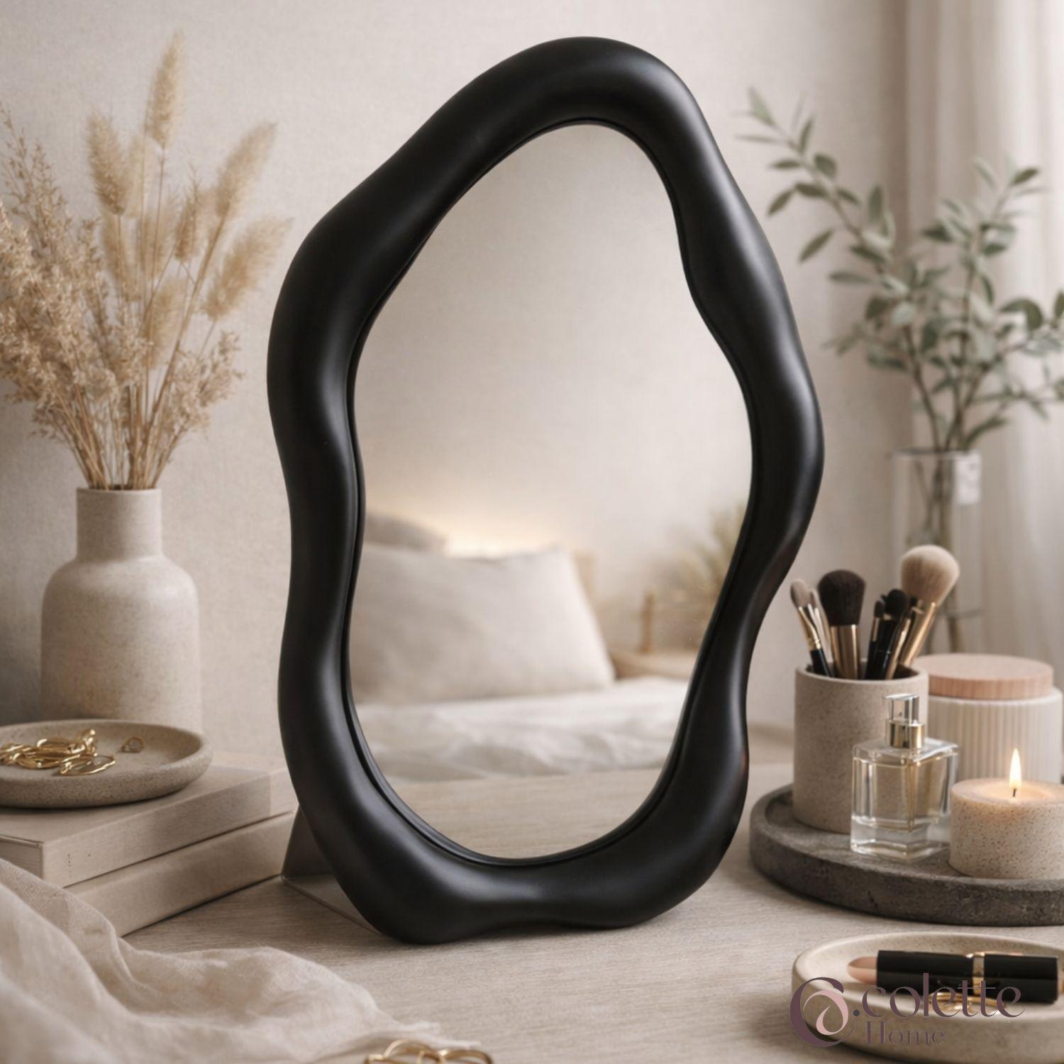 Espejo Decorativo y Funcional Minimalista Nórdico Negro-3