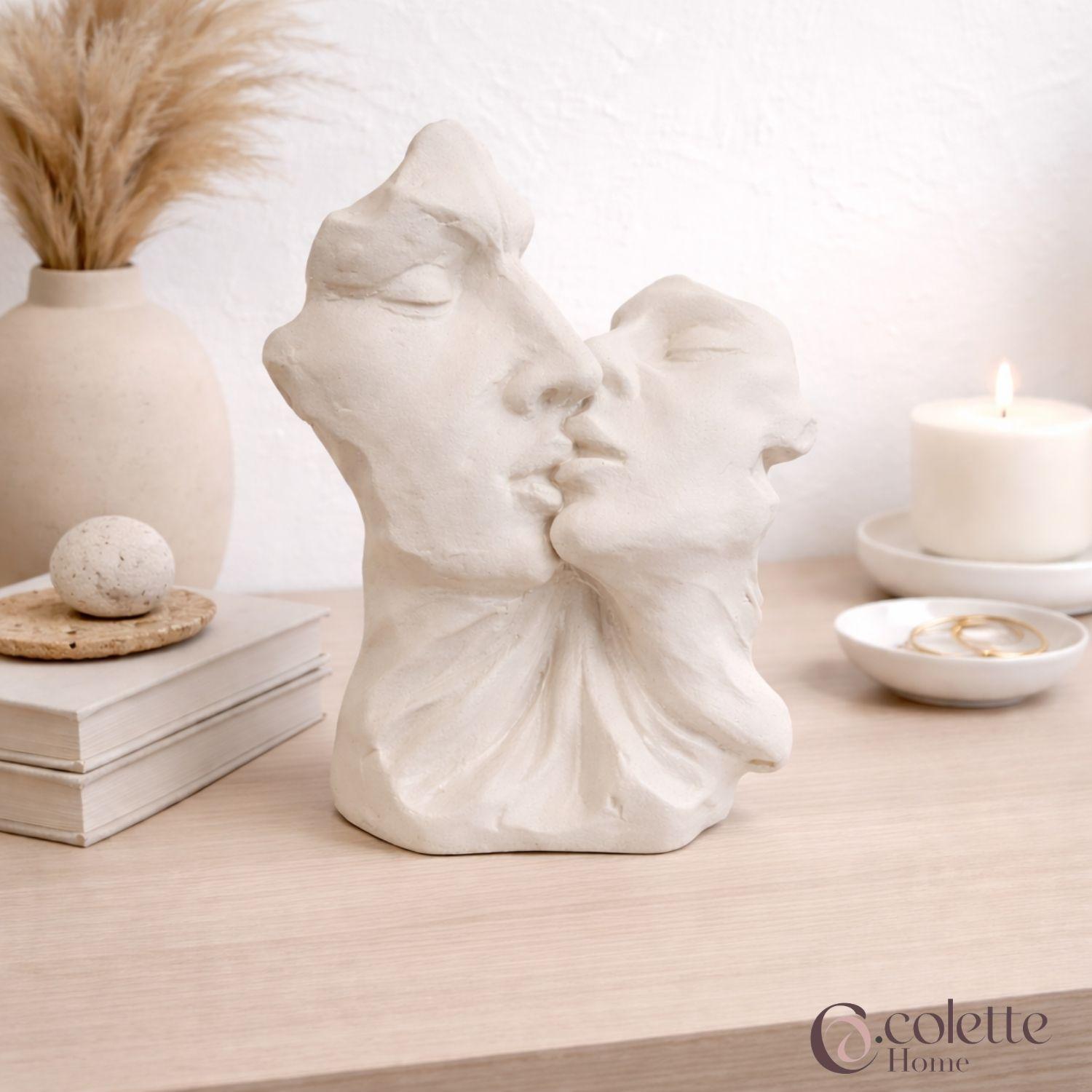 Figura Decorativa Adorno Tipo Escultura Essence Duo-2