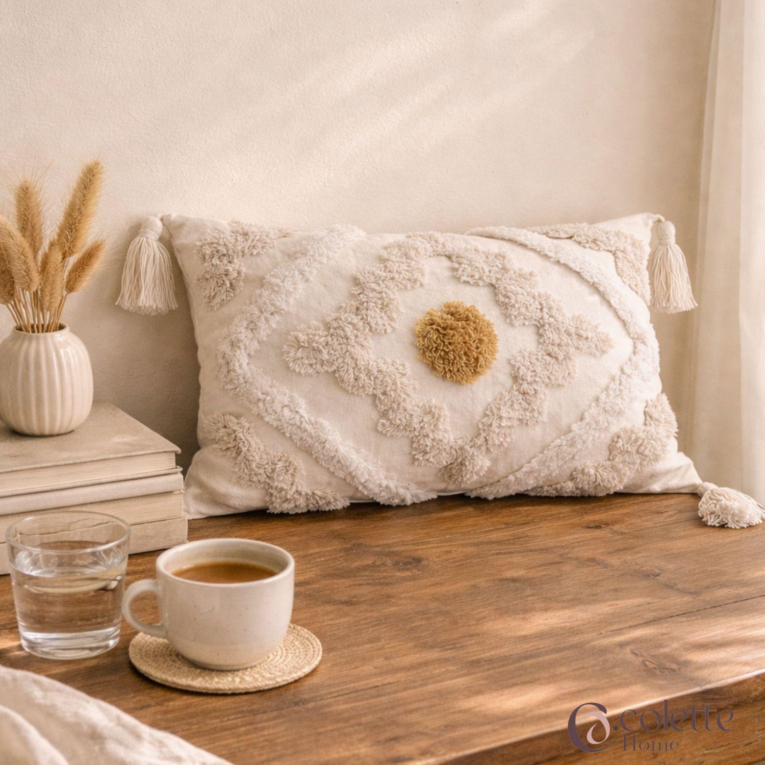 Funda De Cojín 30 x 50 Rectangular Boho Caramel-3