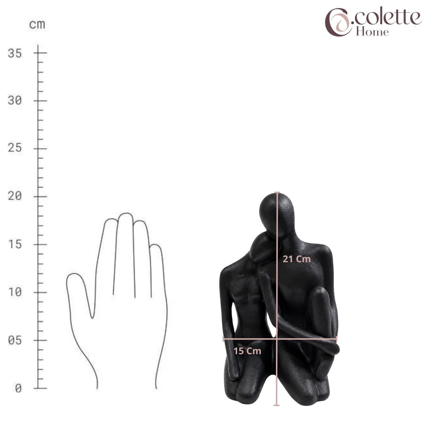 Figura Decorativa Adorno Tipo Escultura Forever Black-4