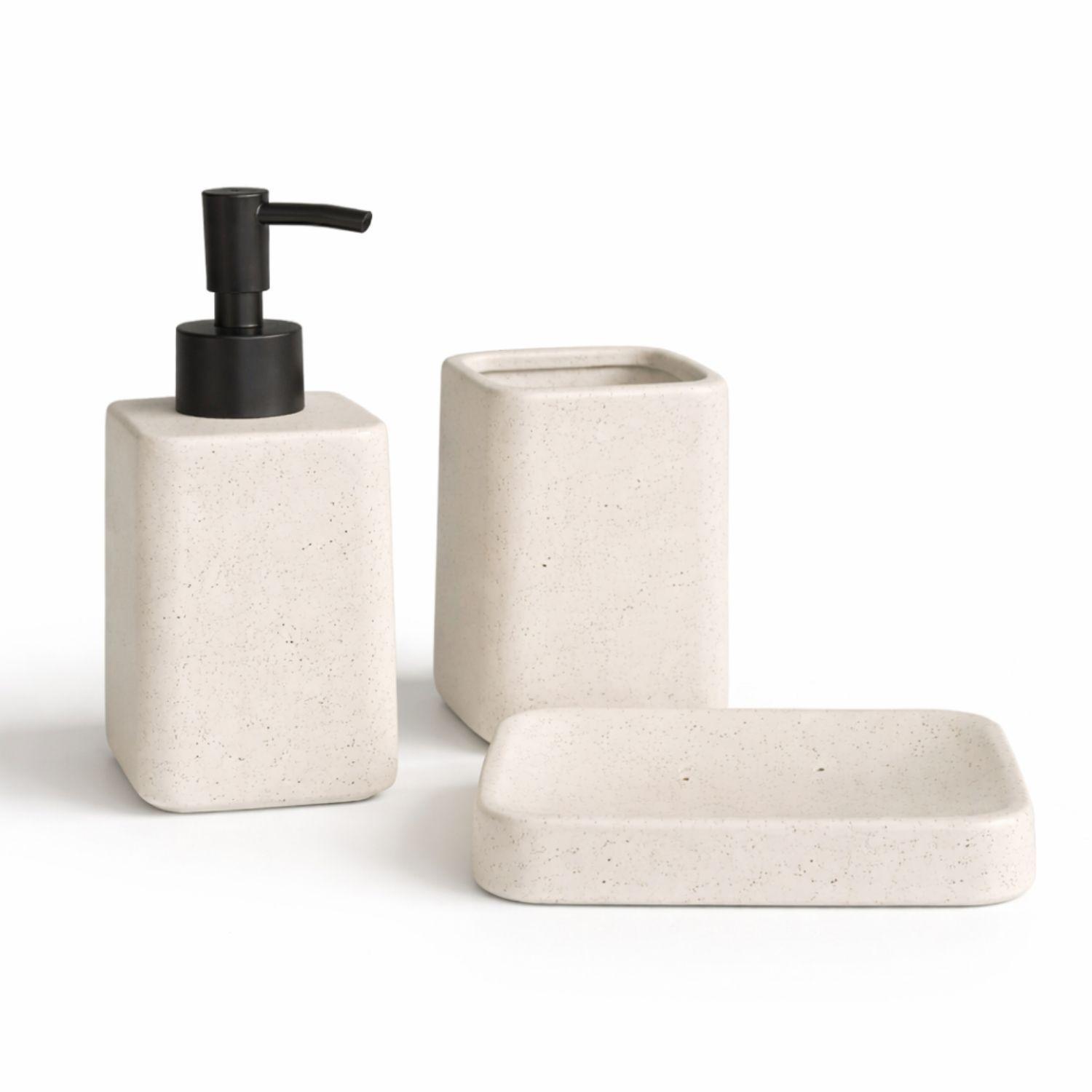 Set De Accesorios De Baño 3 Piezas Cerámica Relax-0