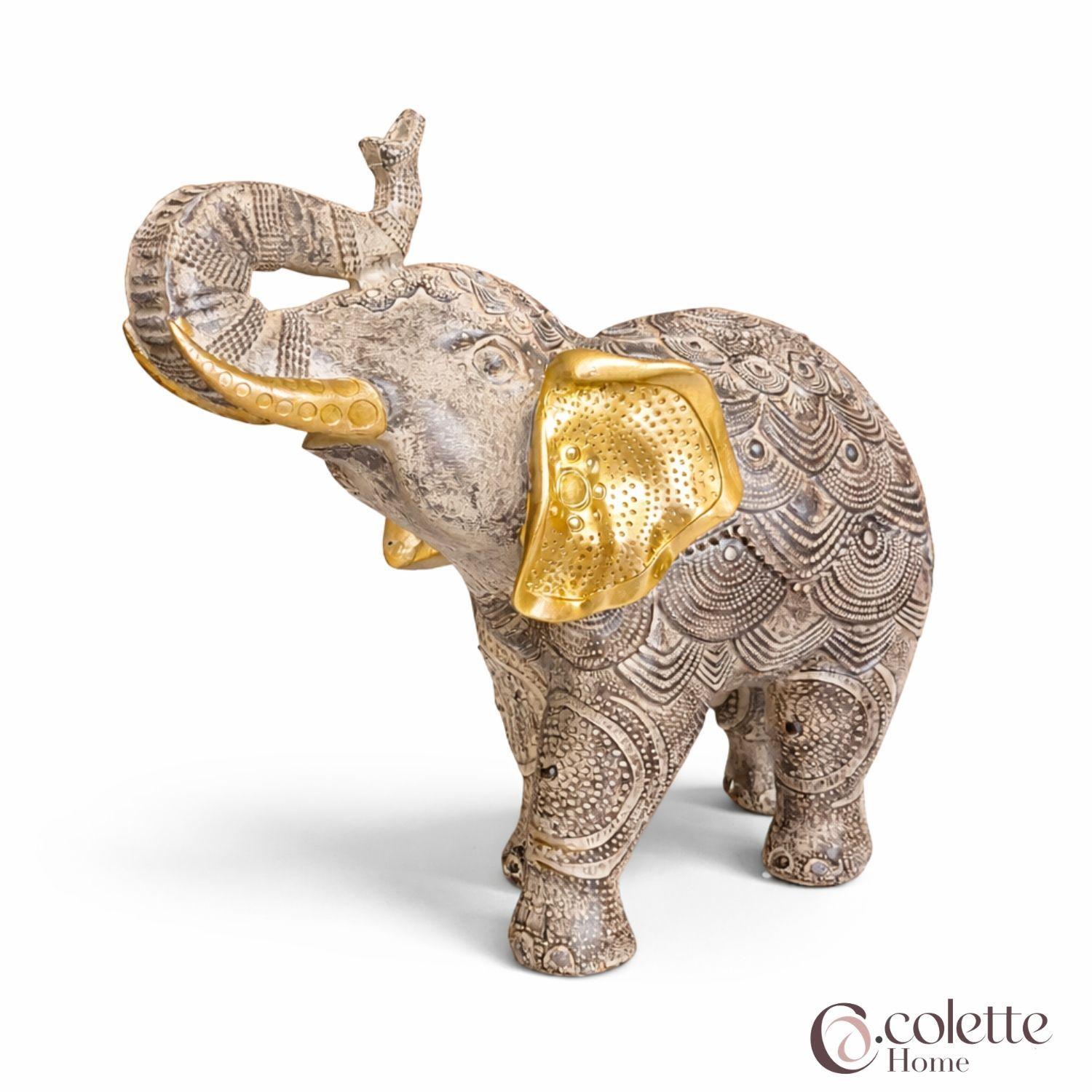 Figura Decorativa Adorno Elefante Sahara L-2