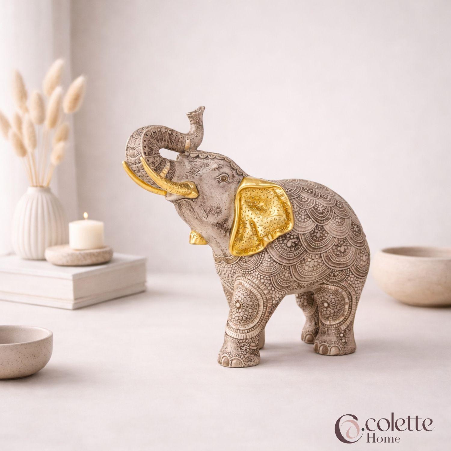 Figura Decorativa Adorno Elefante Sahara L-3