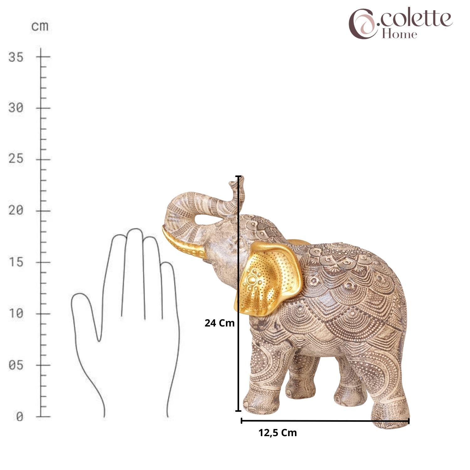 Figura Decorativa Adorno Elefante Sahara L-4