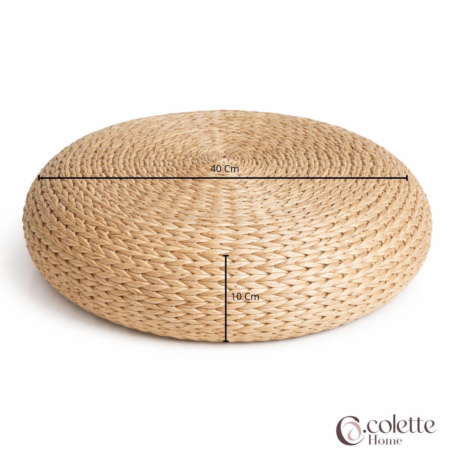 Cojín Decorativo y Funcional Tejido Yute Estructura Metal Bohemio-3