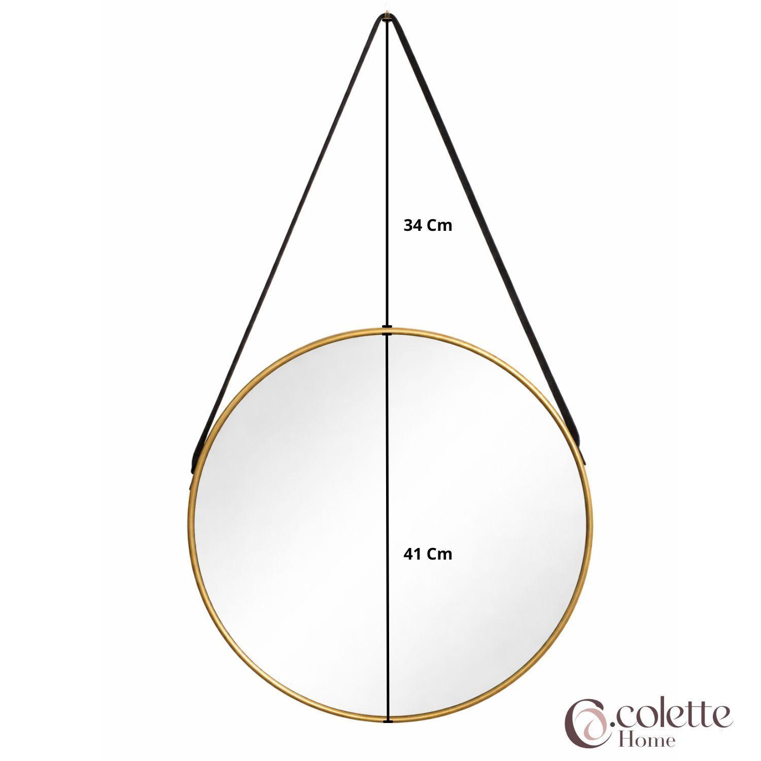 Espejo Decorativo y Funcional  Escandinavo Nordic Dorado-4