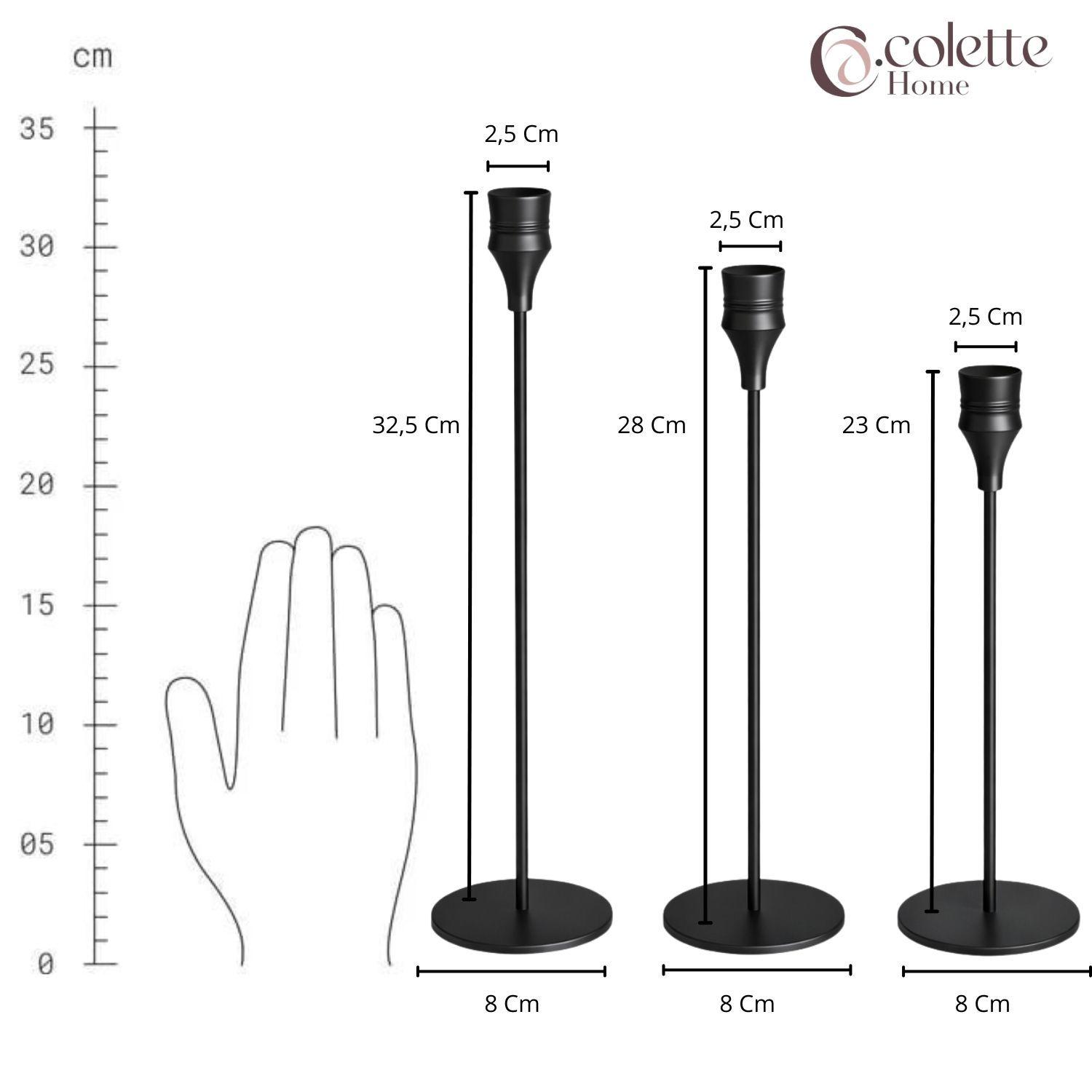 Set De Porta Velas Candelabro Premium Mikonos-4
