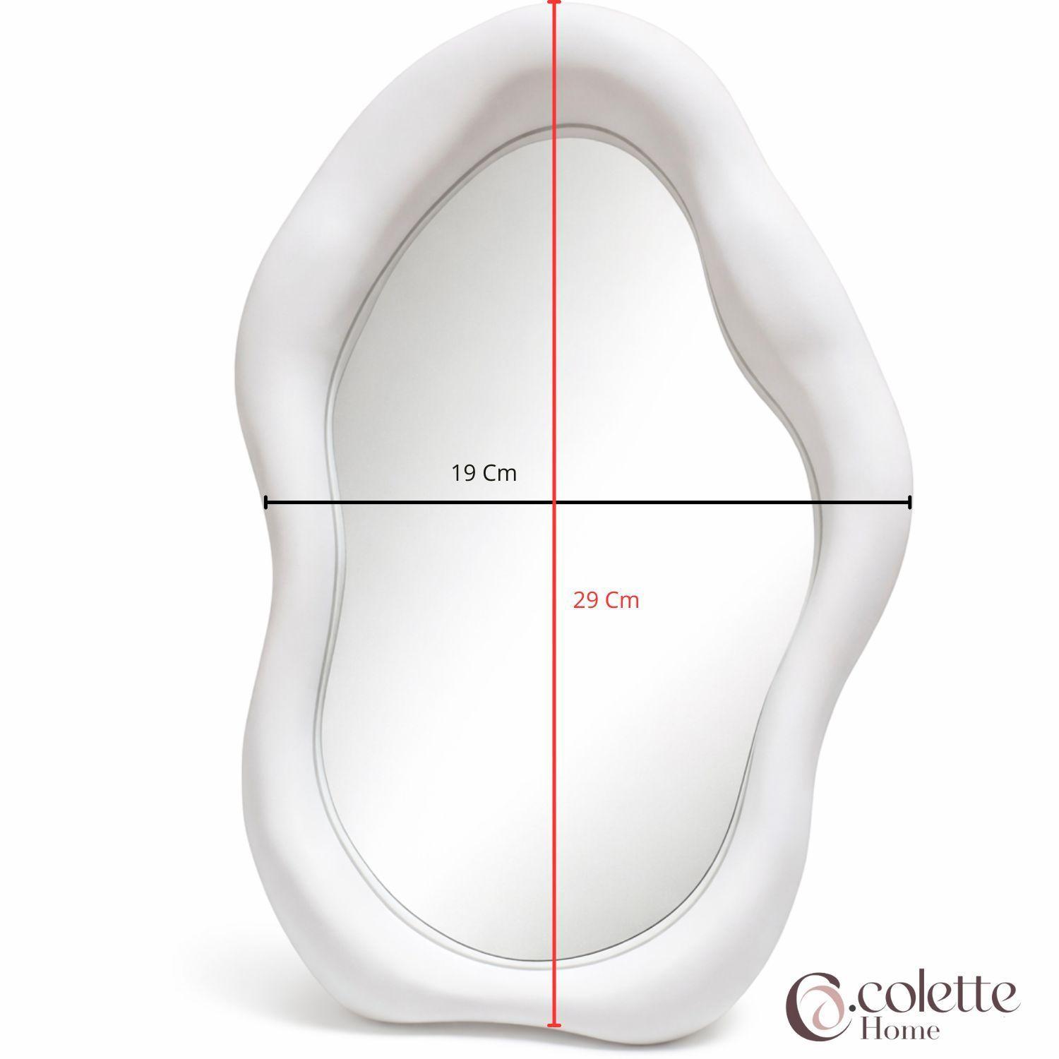 Espejo Decorativo y Funcional Minimalista Nórdico Blanco-4