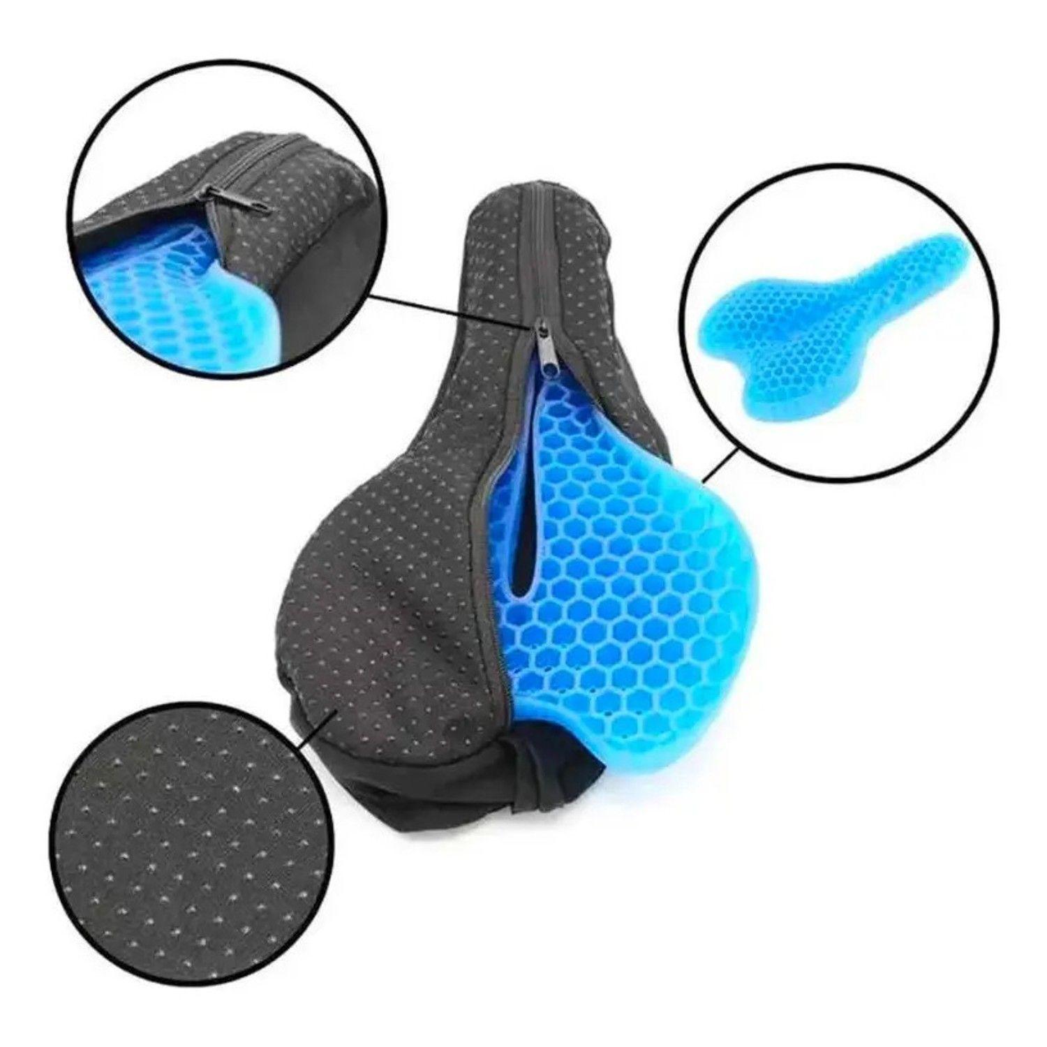 Funda Asiento Sillín Cobertor Cojín Gel Acolchado Bicicleta-2
