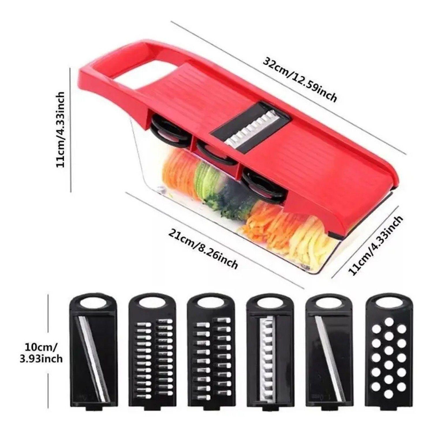 Cortador Picador Verduras 6 En 1 Mandilona Rallador Cocina-2