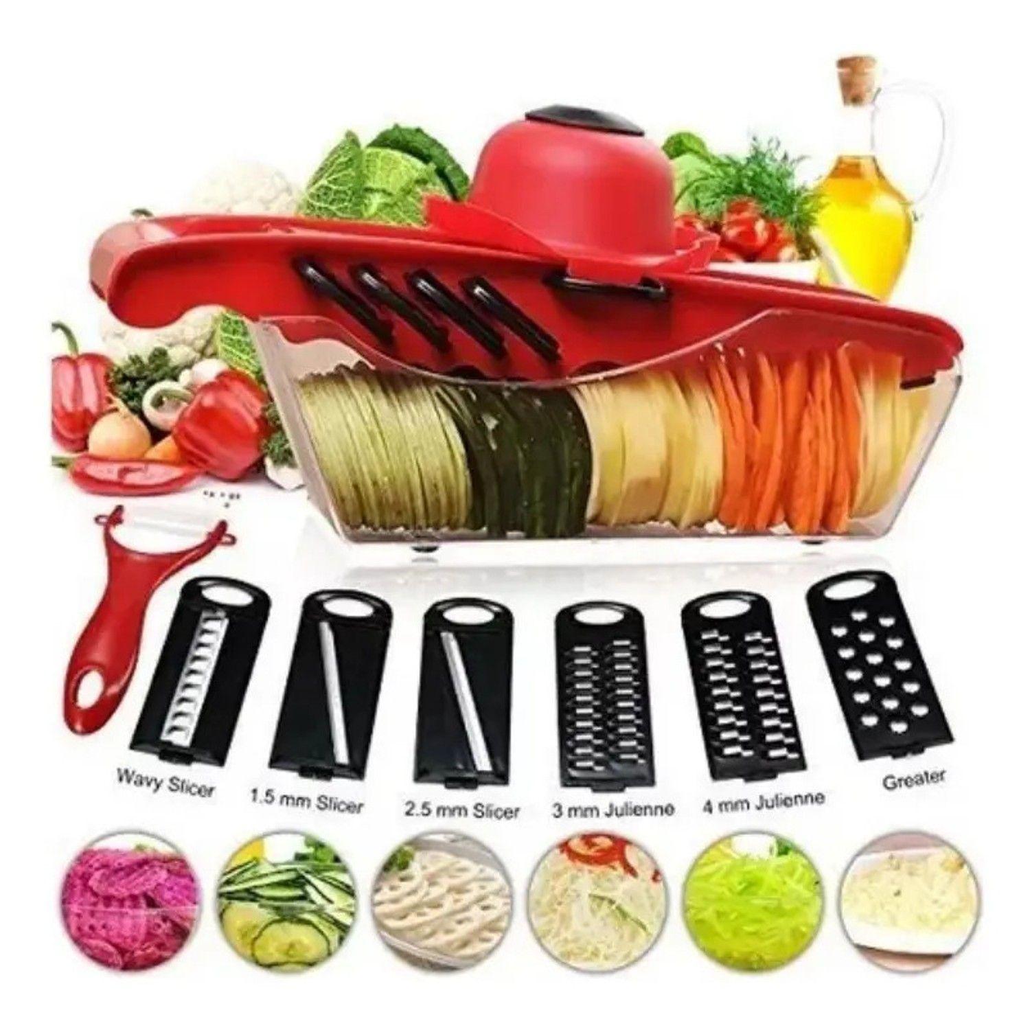 Cortador Picador Verduras 6 En 1 Mandilona Rallador Cocina-3