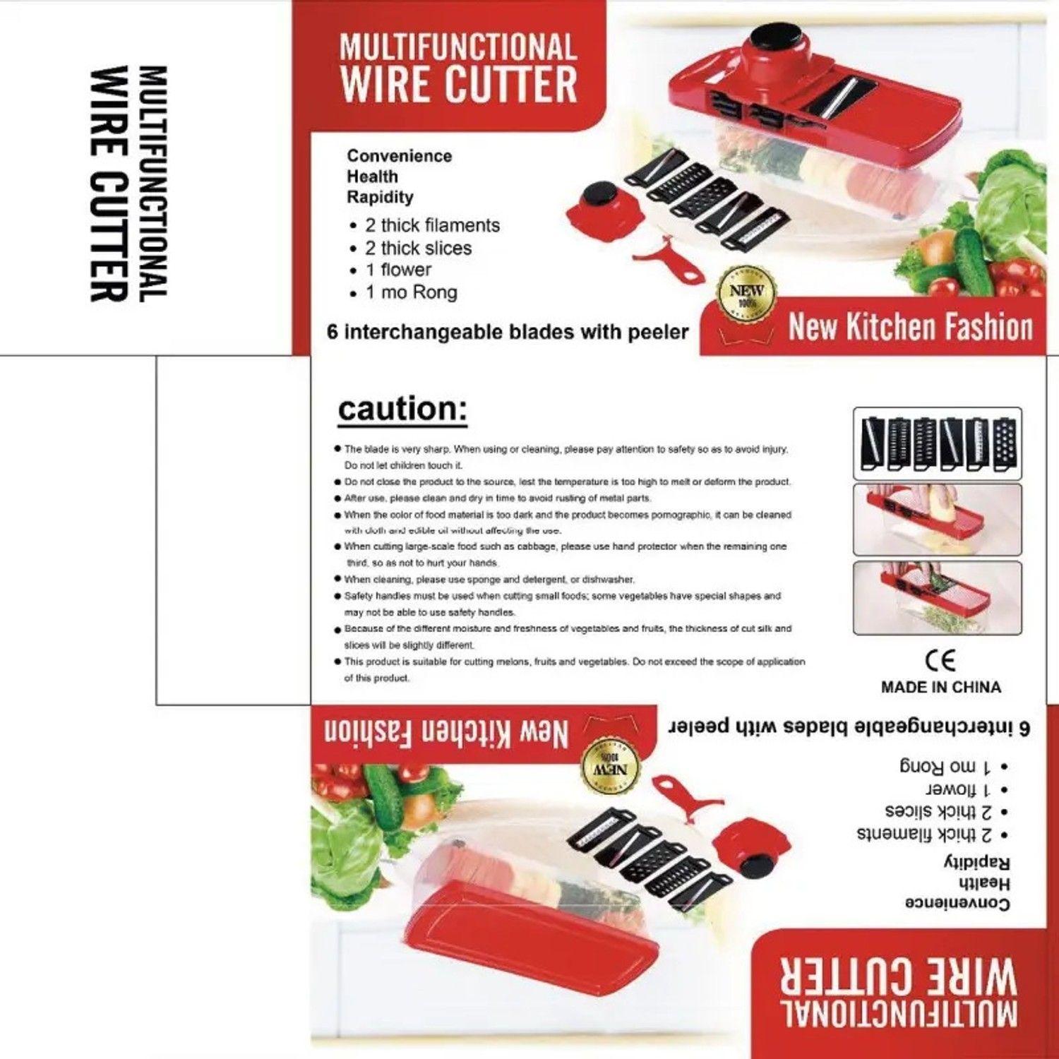 Cortador Picador Verduras 6 En 1 Mandilona Rallador Cocina-6