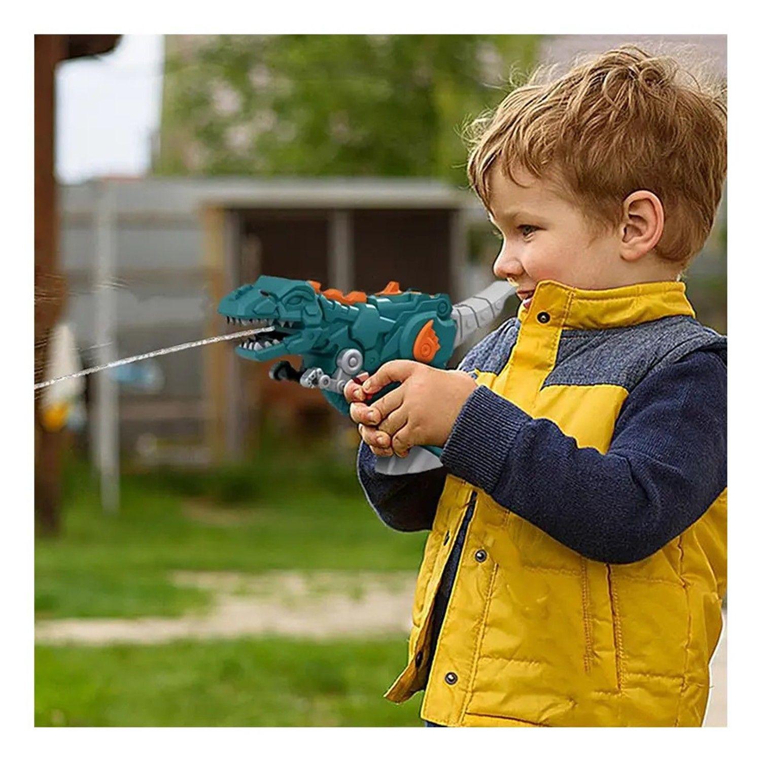 Pistola Lanza Agua Dinosaurio Juguete Niños Verano-2