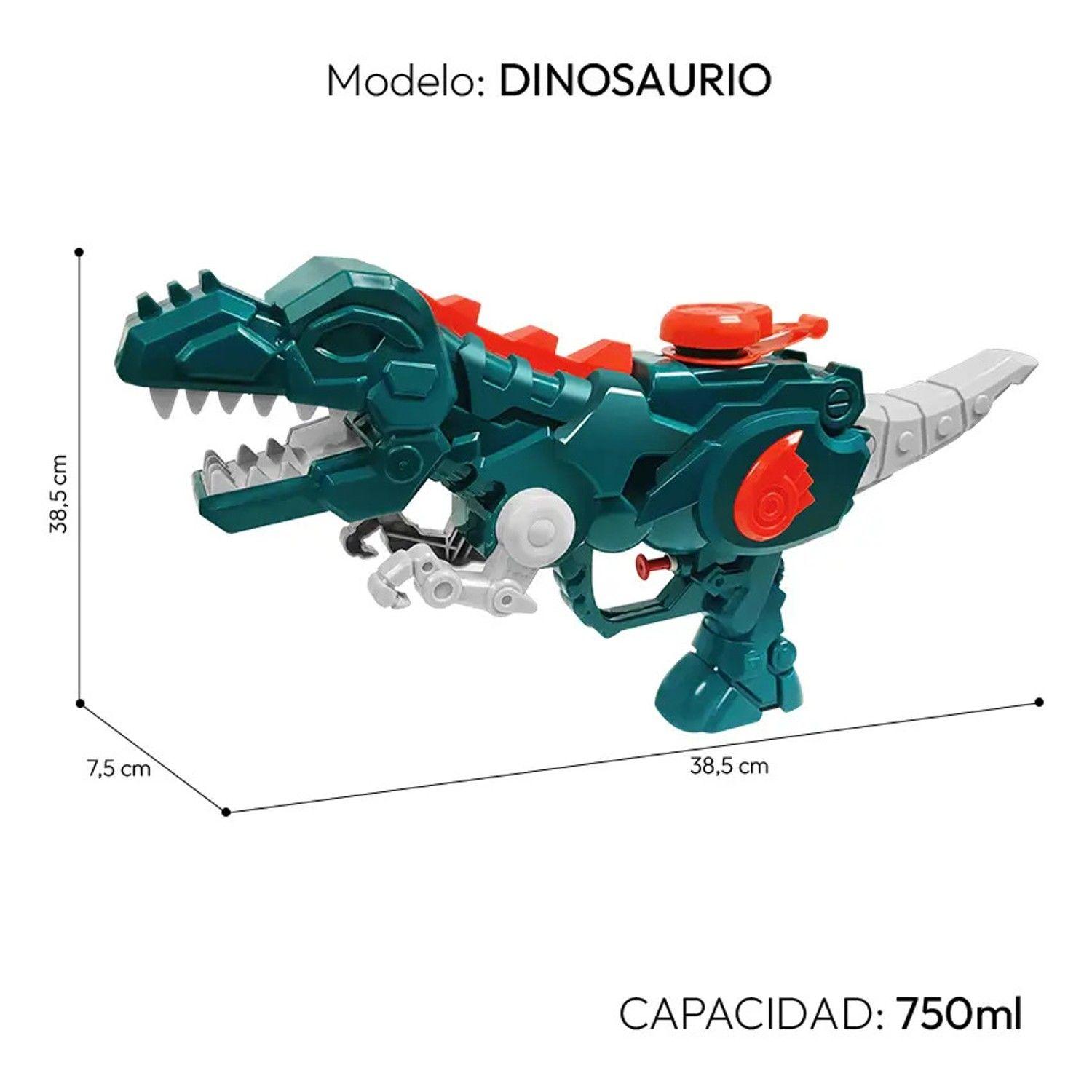 Pistola Lanza Agua Dinosaurio Juguete Niños Verano-3