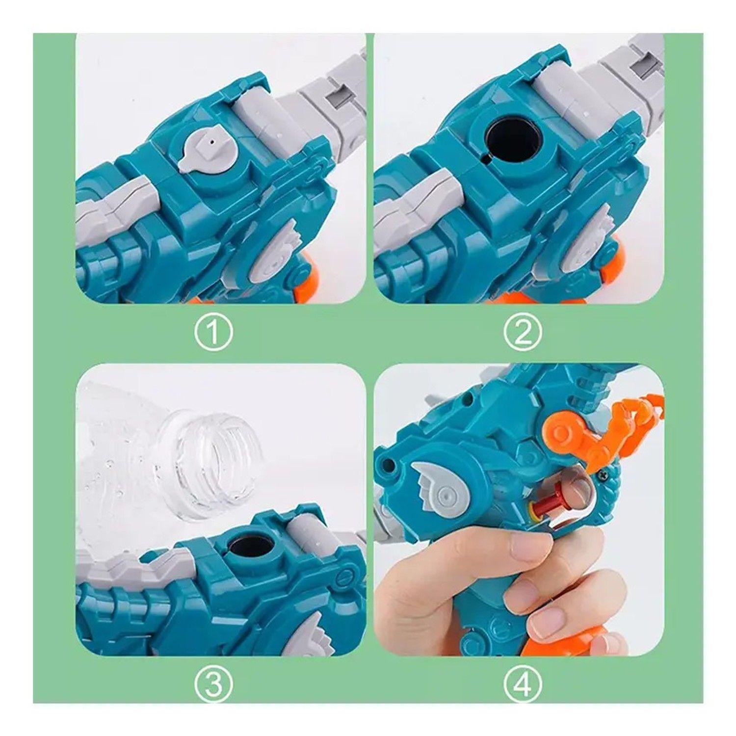 Pistola Lanza Agua Dinosaurio Juguete Niños Verano-4