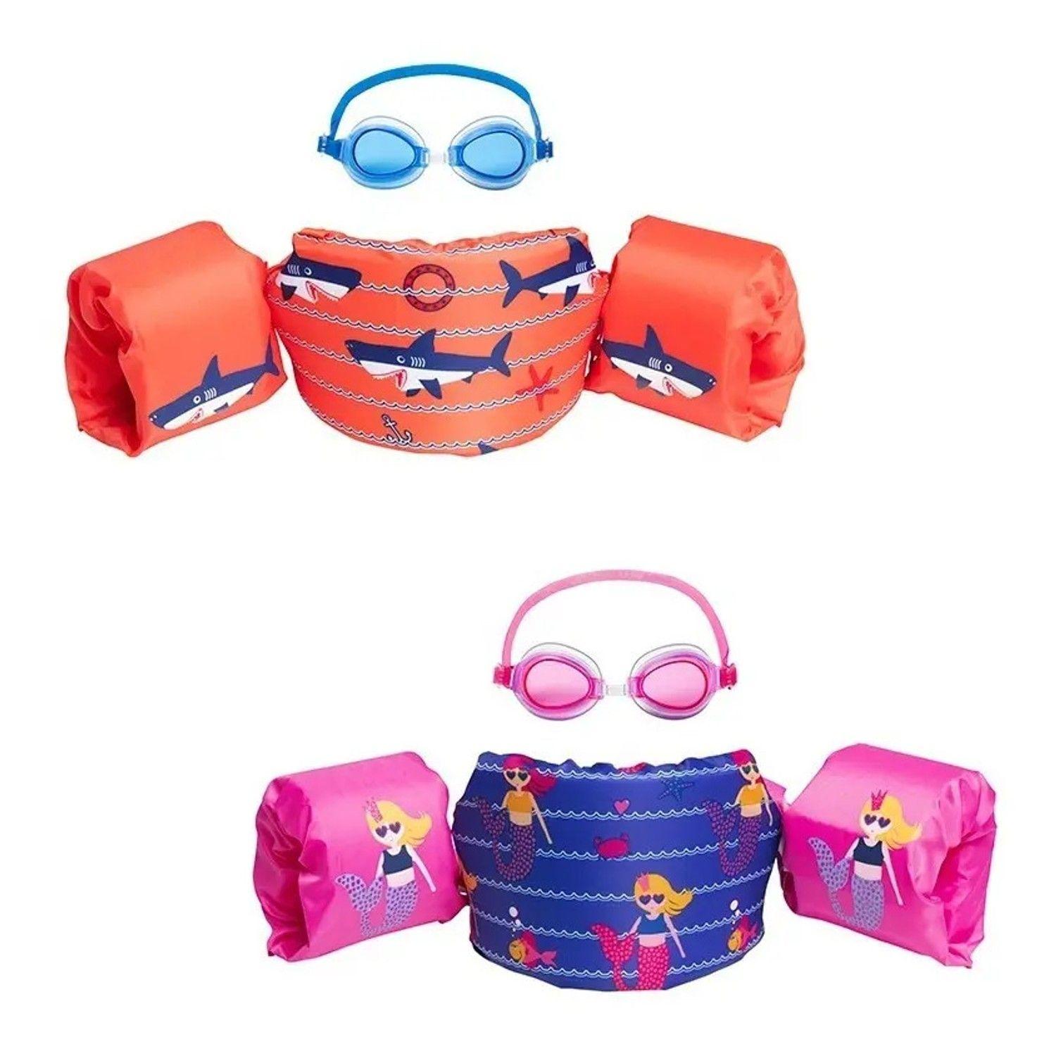Chaleco Flotador Con Alitas 3-6 Años Y Lentes Bestway 32222-3