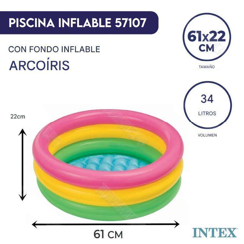 Piscina Inflable Multicolor Redonda Infantil Intex 57107-3