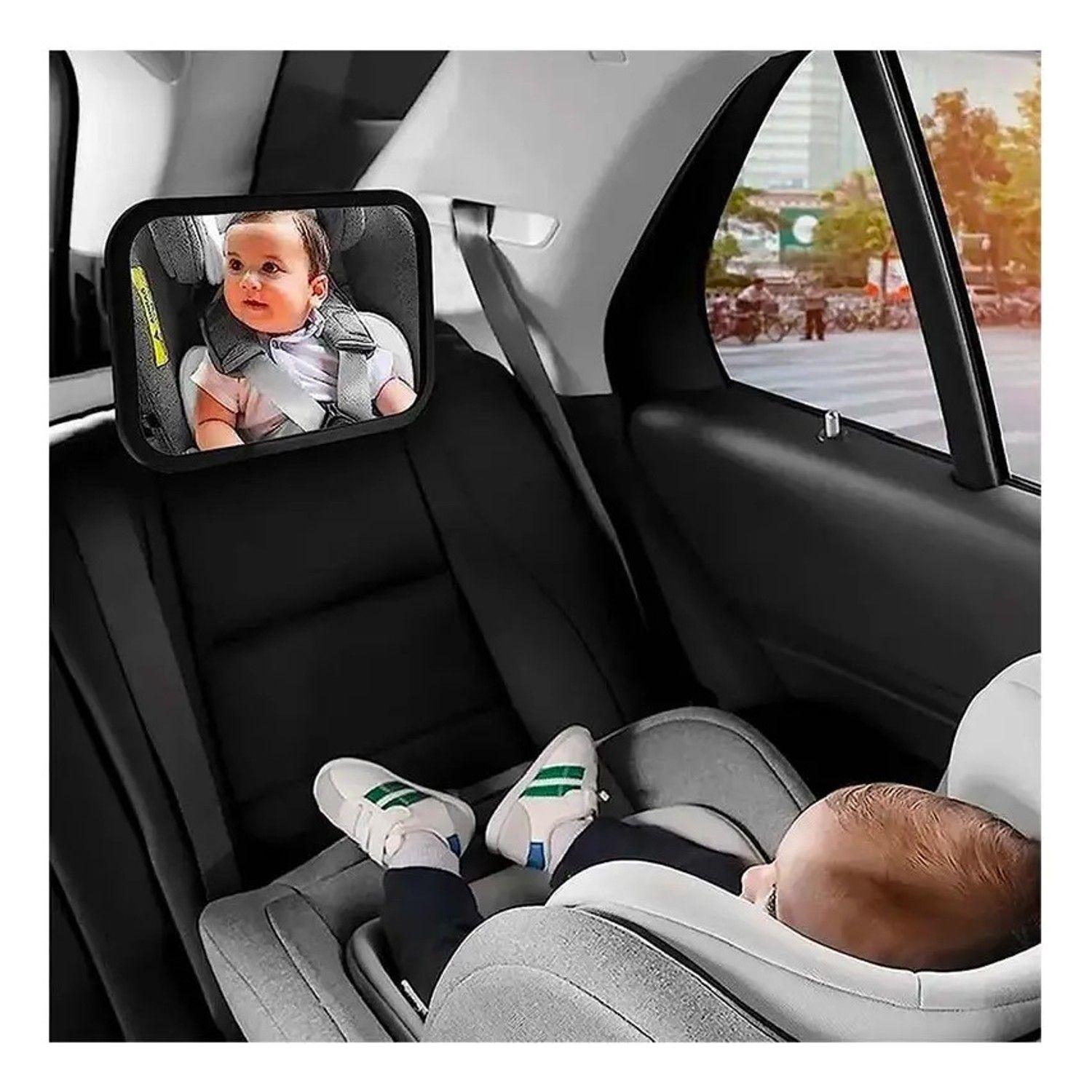 Espejo Retrovisor Xl Ajustable De Auto Bebé Niños Seguridad-2