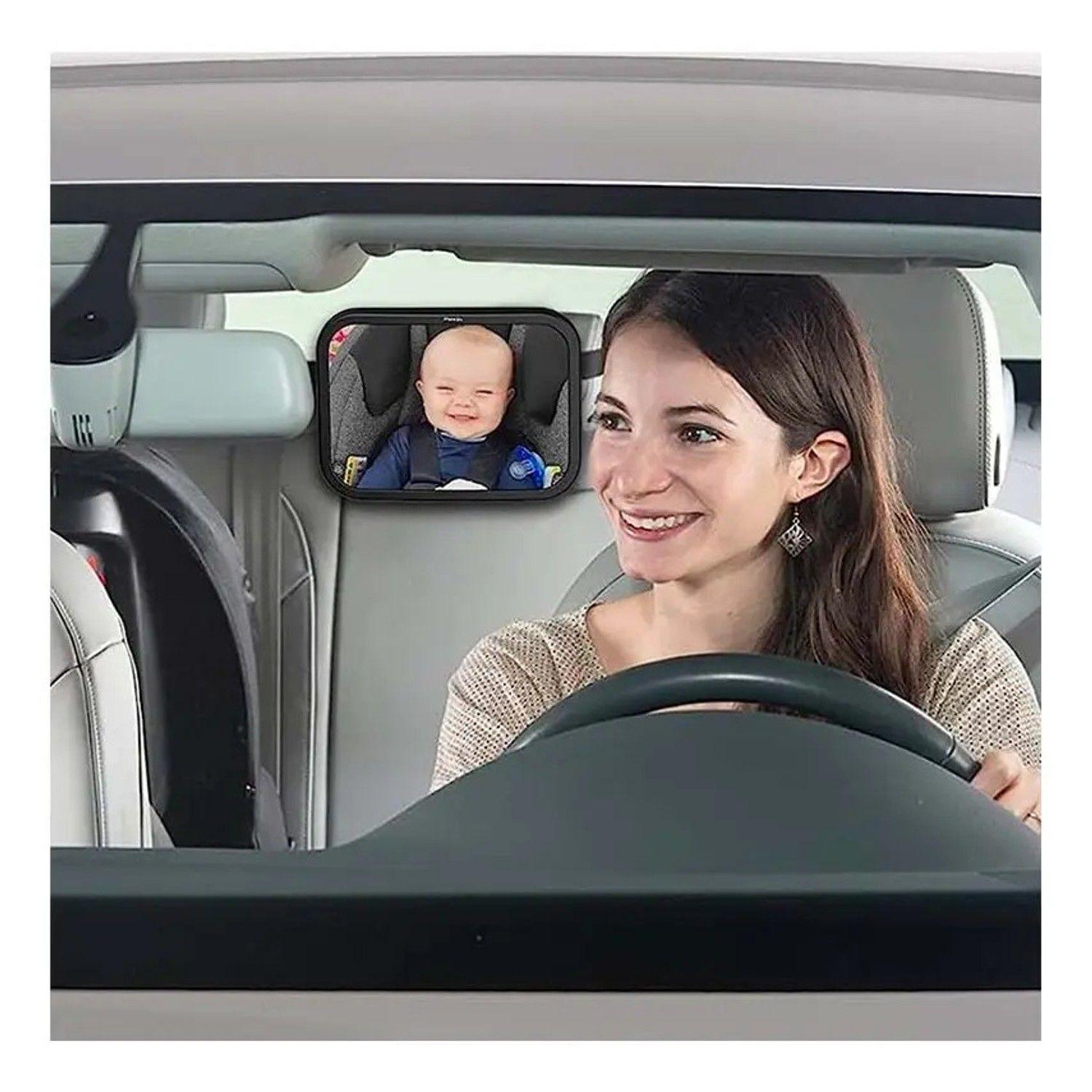 Espejo Retrovisor Xl Ajustable De Auto Bebé Niños Seguridad-5