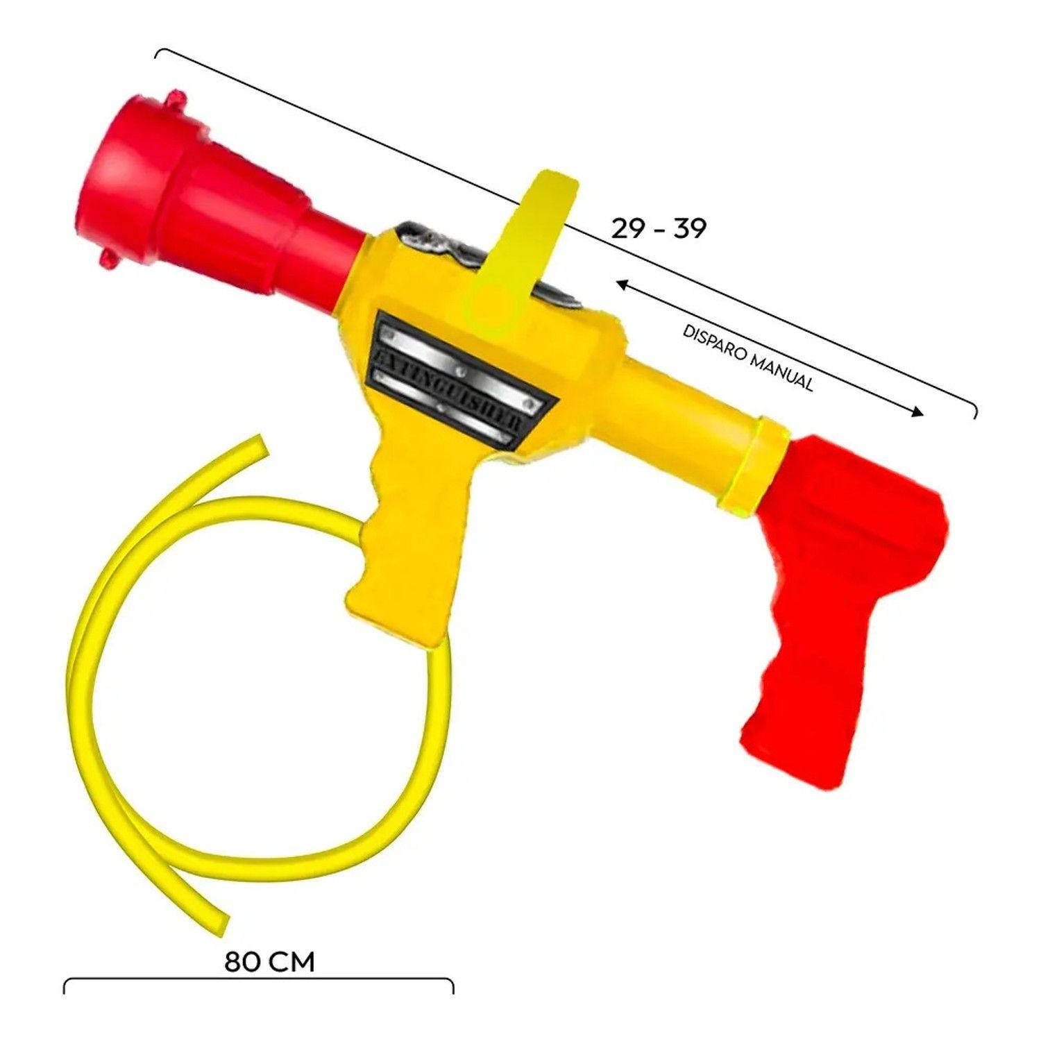 Mochila Bombero Pistola Lanza Agua Chorro Niños Juguete-3