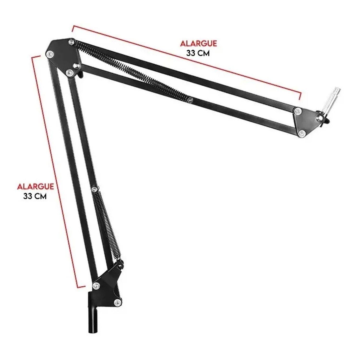 Kit Brazo Microfono Antipop Soporte Para Teléfono-2