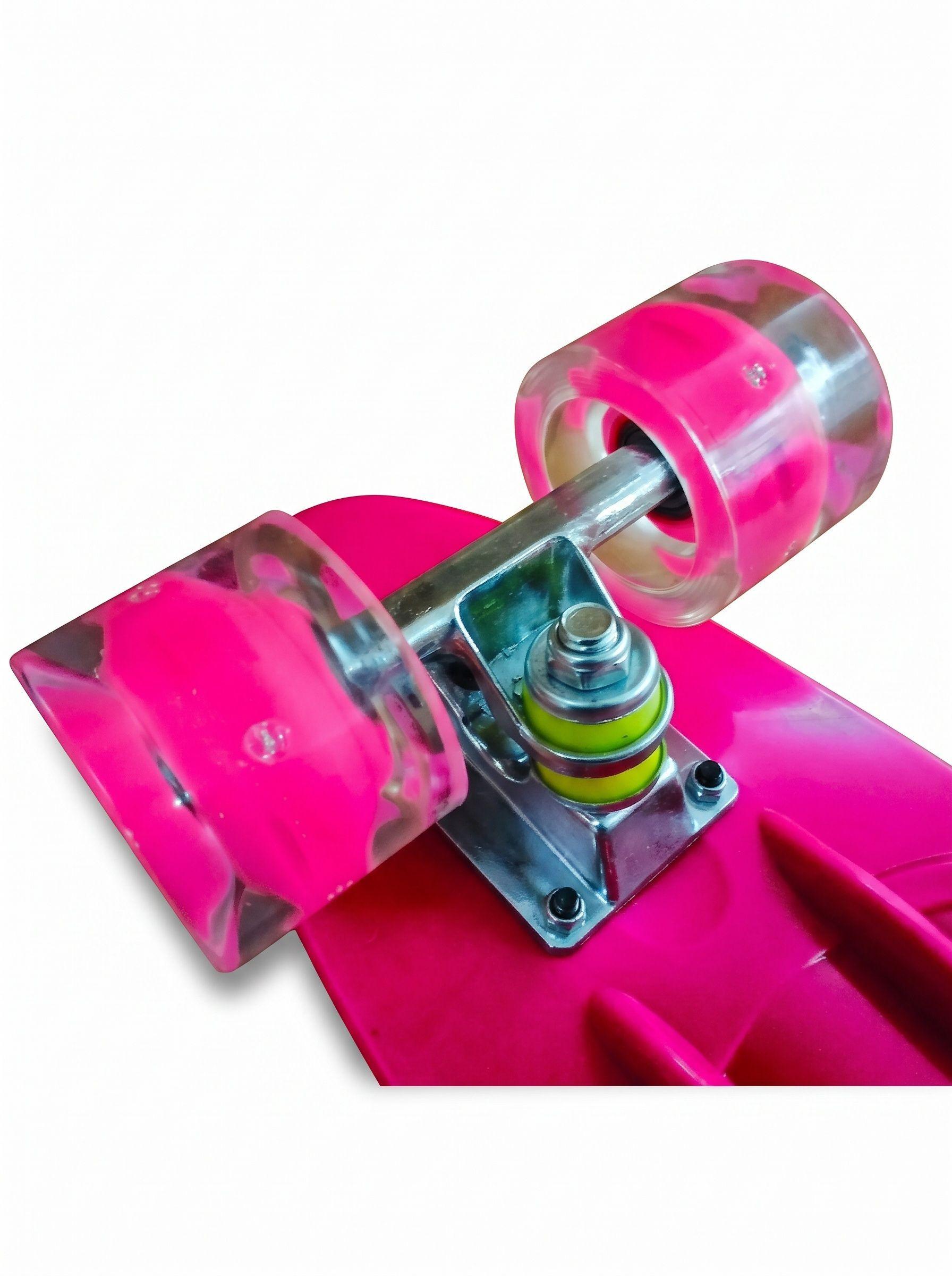 Skate Penny Patineta Rosado Ruedas Led Niños / Lhua Store Colores-3