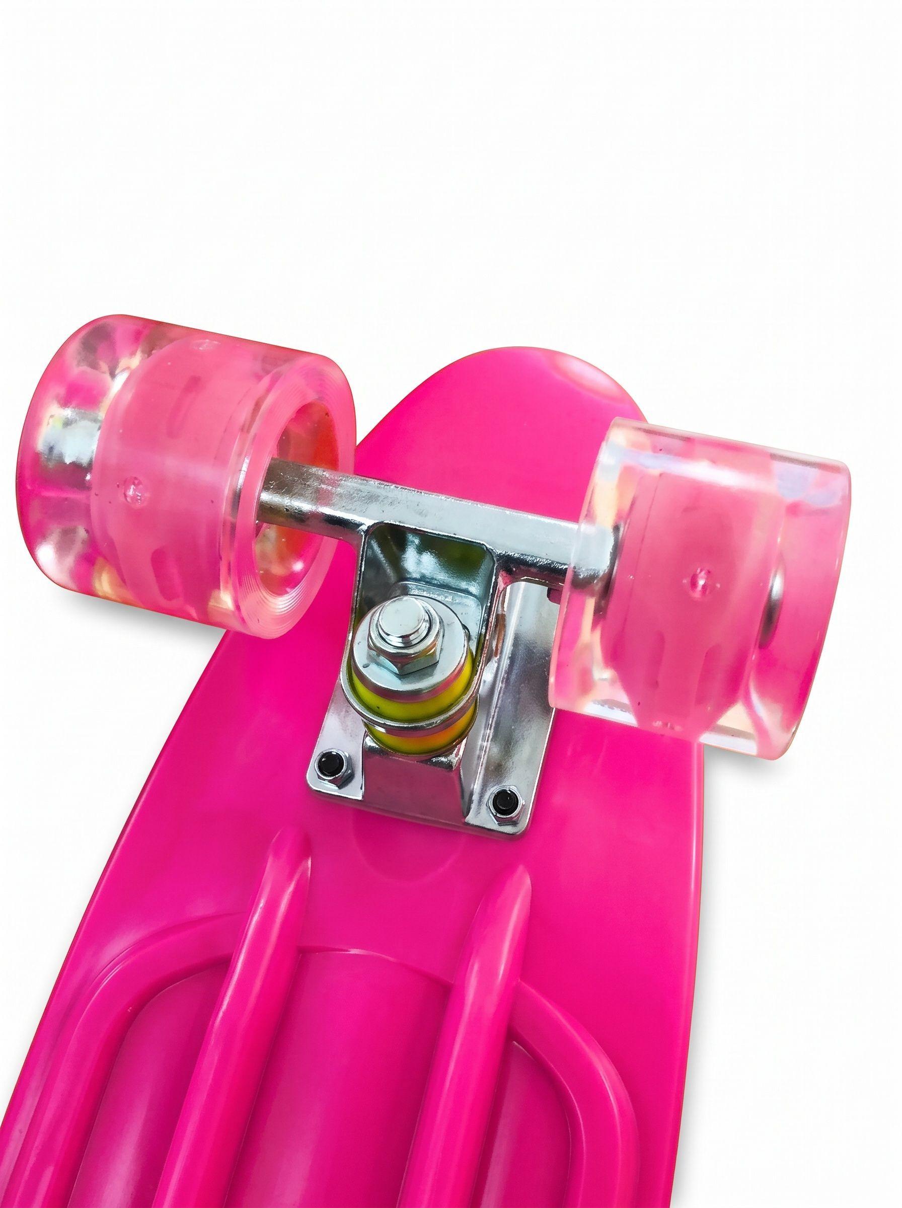 Skate Penny Patineta Rosado Ruedas Led Niños / Lhua Store Colores-4