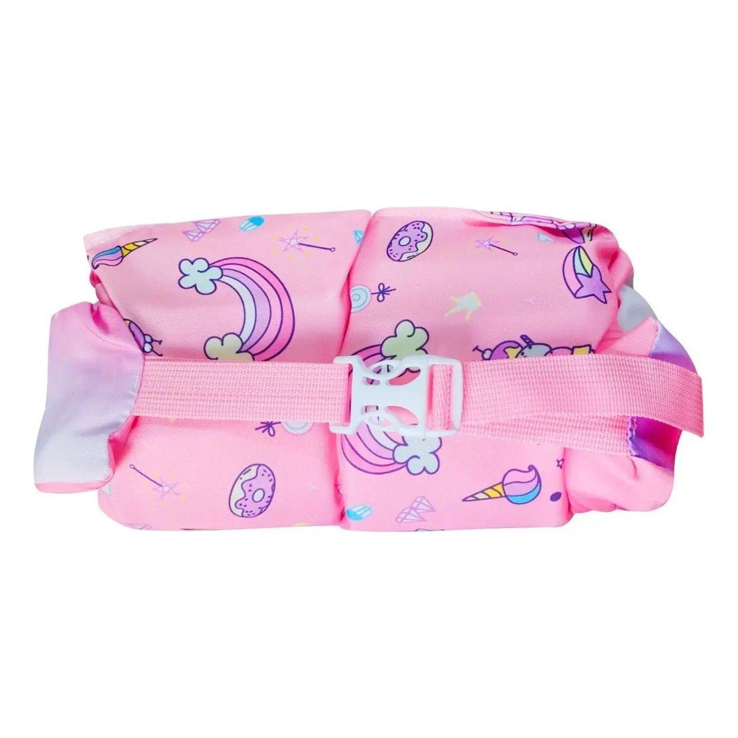 Flotador Con Alitas Niña Arcoíris Unicornio Bebe 2 A 6 Años-3