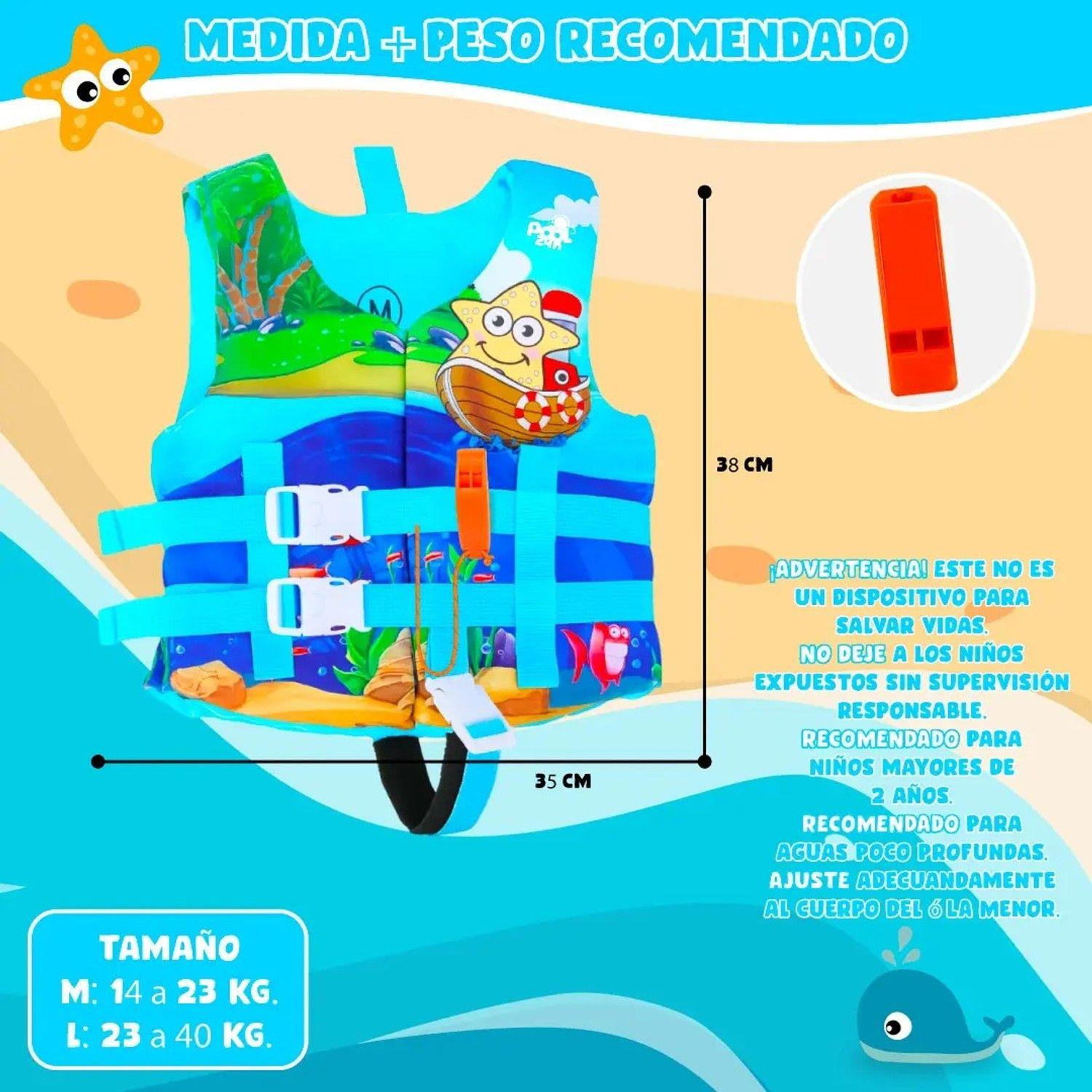 Chaleco Flotador Niños Estrella Natación Seguridad Piscina-3