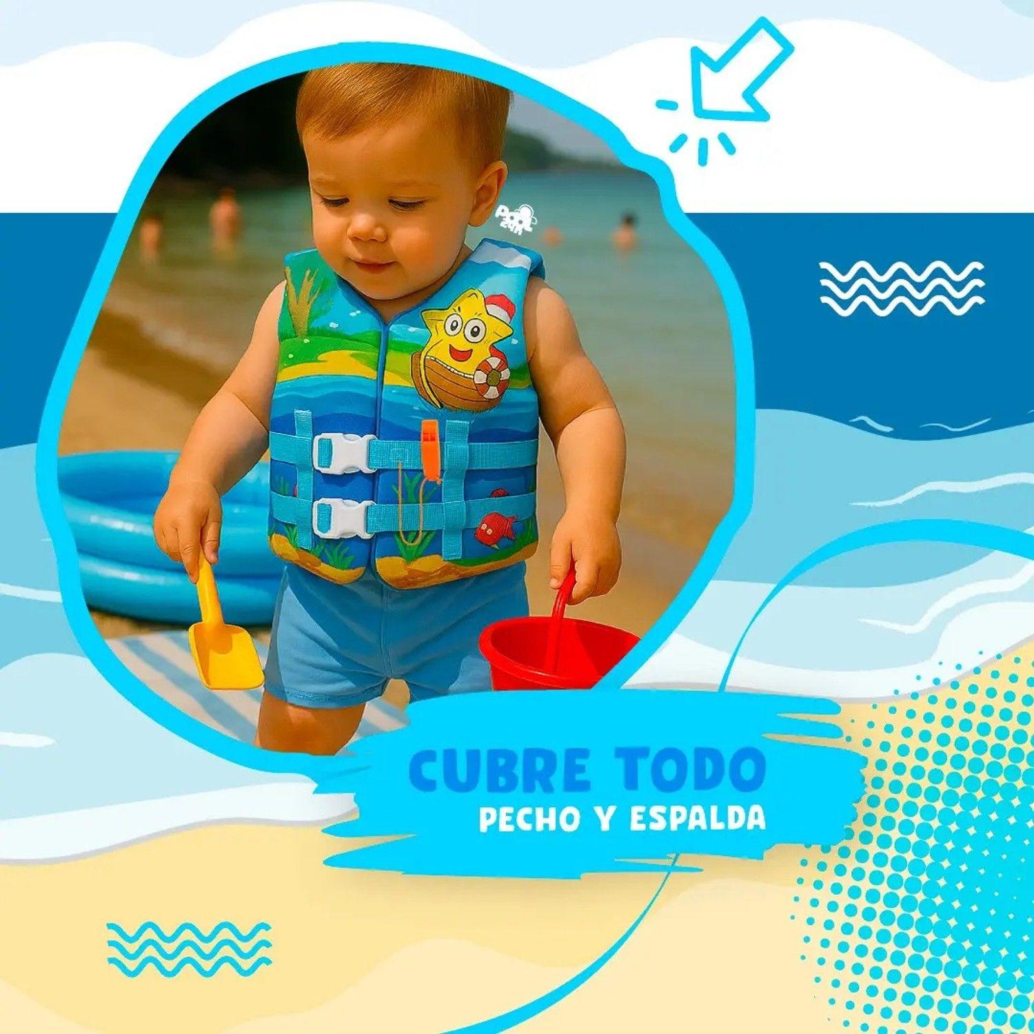 Chaleco Flotador Niños Estrella Natación Seguridad Piscina-5