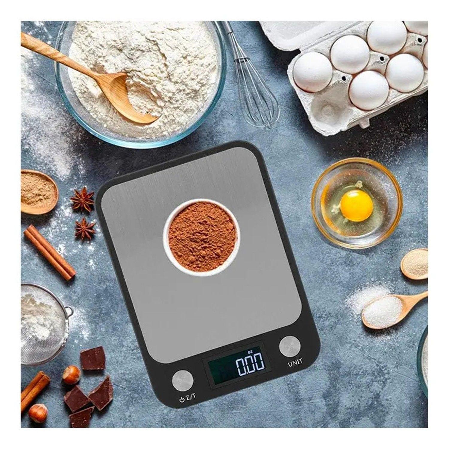 Balanza Cocina Digital 10kg Alta Precisión Acero Inoxidable-4