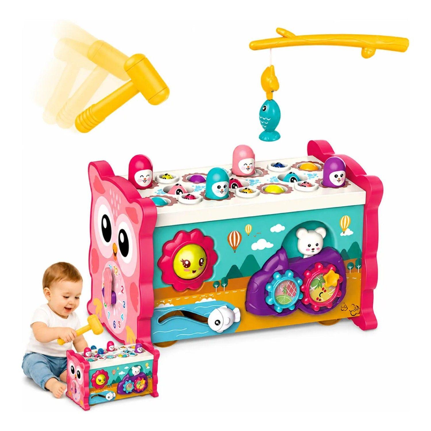 Juguete Didáctico 8en1 Montessori Educativo Bebe Niñas Rosa-0