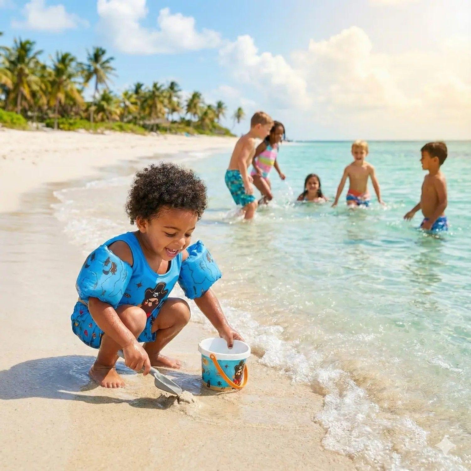 Chaleco Flotador Pirata Niños 4 A 8 Años Piscina Verano-4