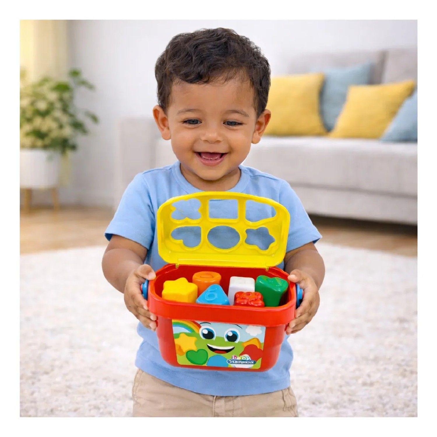Juego Balde Bloques De Encaje Bebé Didáctico Baby Clementoni-4