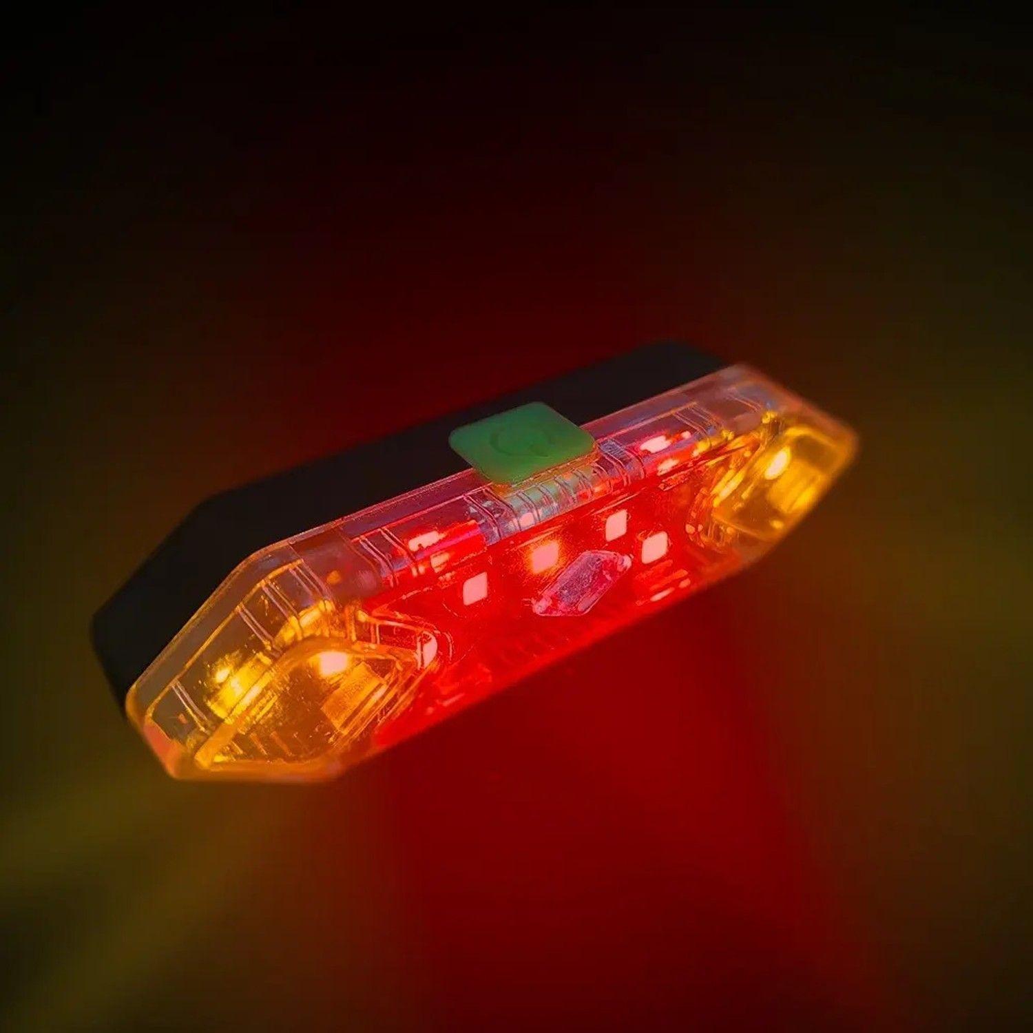 Luz Led Para Bicicleta Trasera Qx-w11 Recargable Usb Ipx6-1