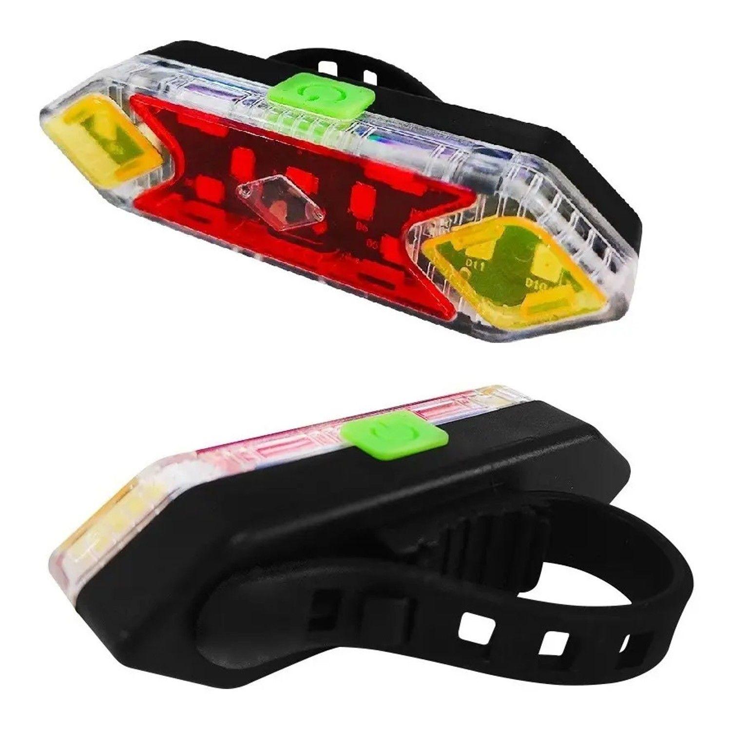 Luz Led Para Bicicleta Trasera Qx-w11 Recargable Usb Ipx6-2