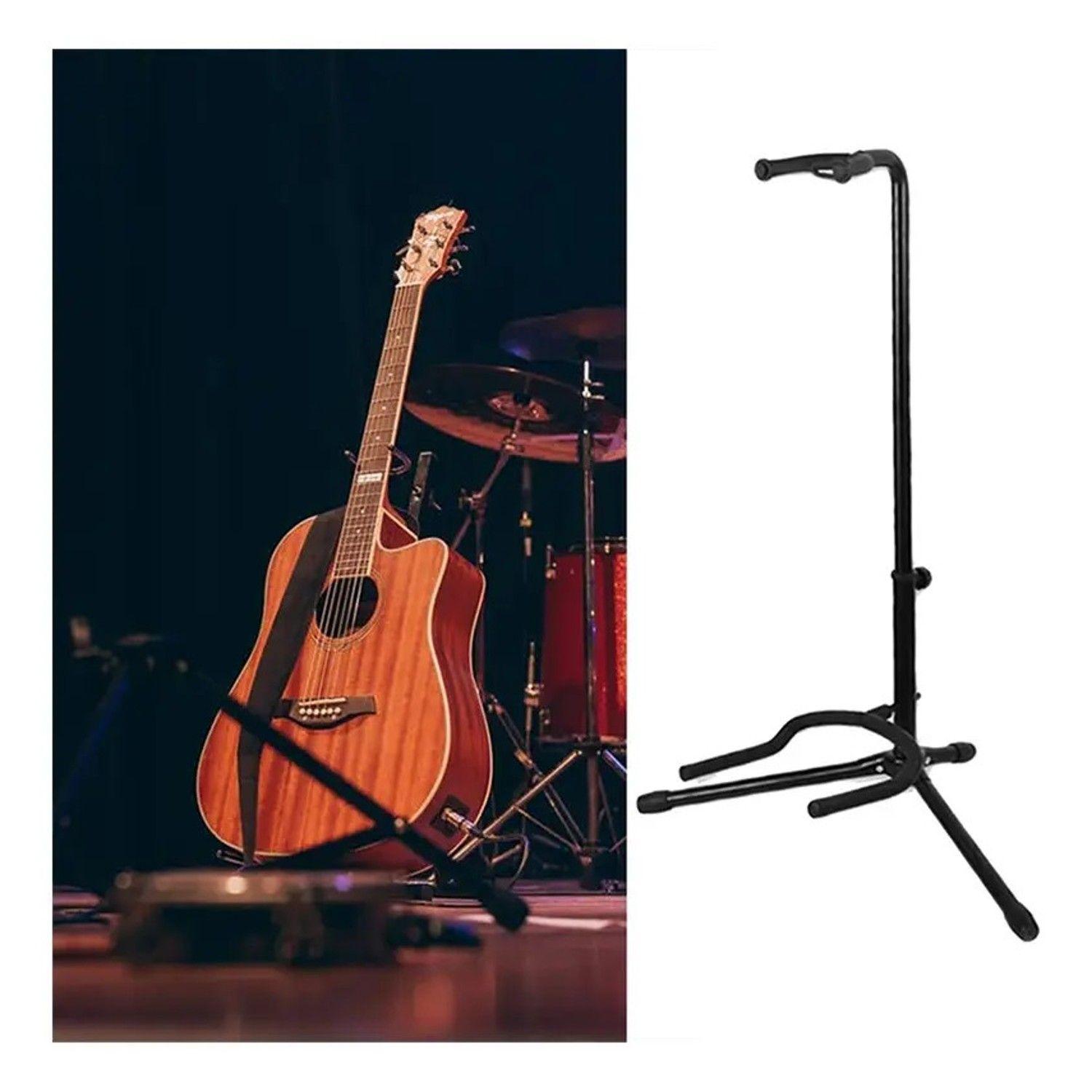 Atril Soporte De Guitarra Acústica Clásica Eléctrica Bajo-2
