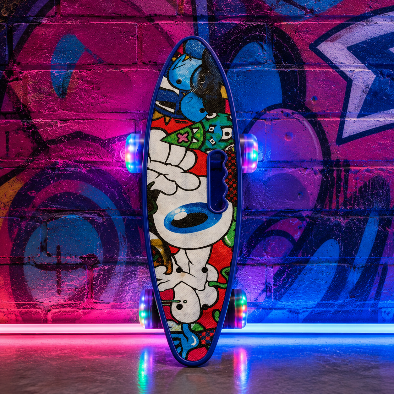 Skate Penny Cruiser Patineta Full Color Ruedas Led Niños-2